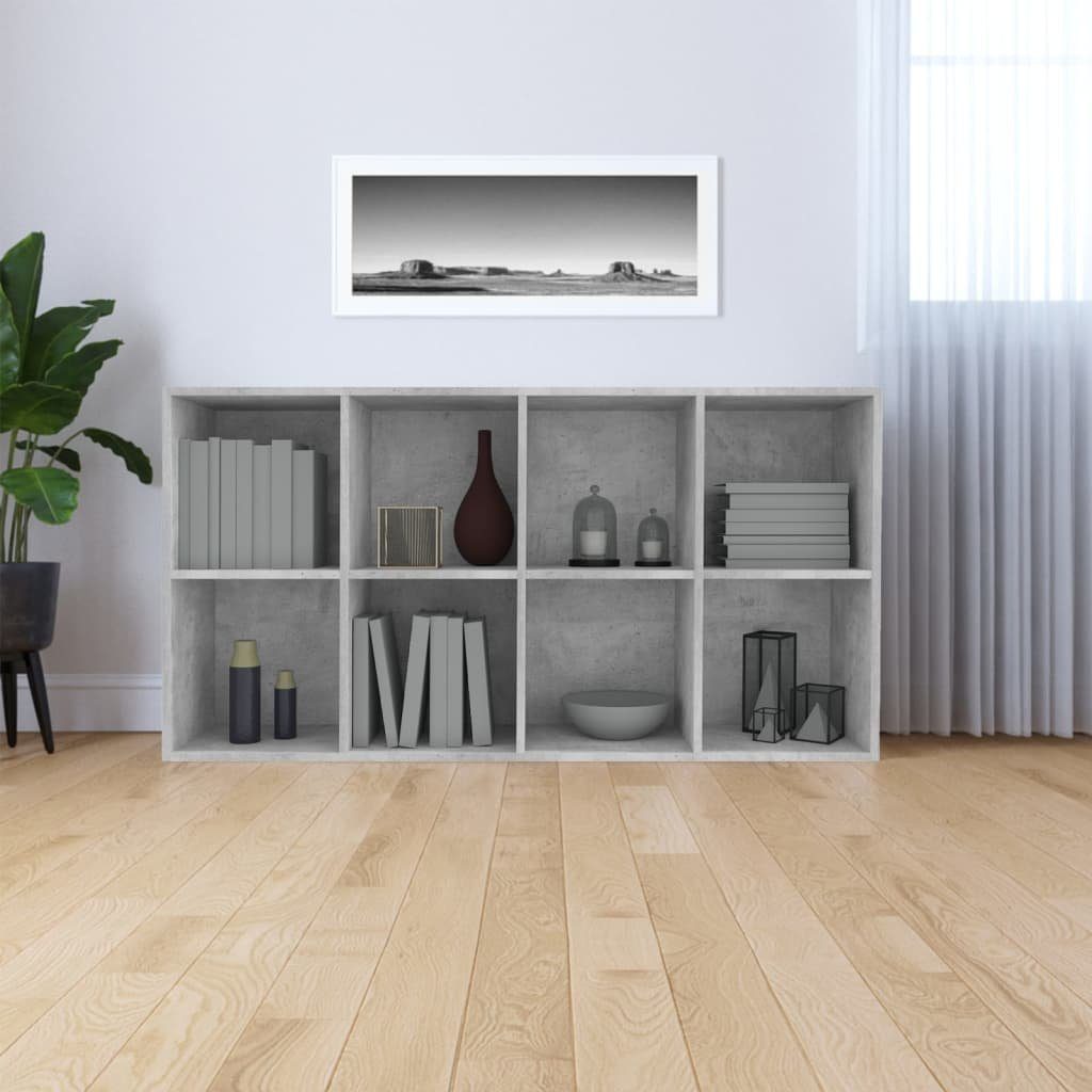 cm 66×30×130 Betongrau Bücherregal Bücherregal/Sideboard Holzwerkstoff furnicato