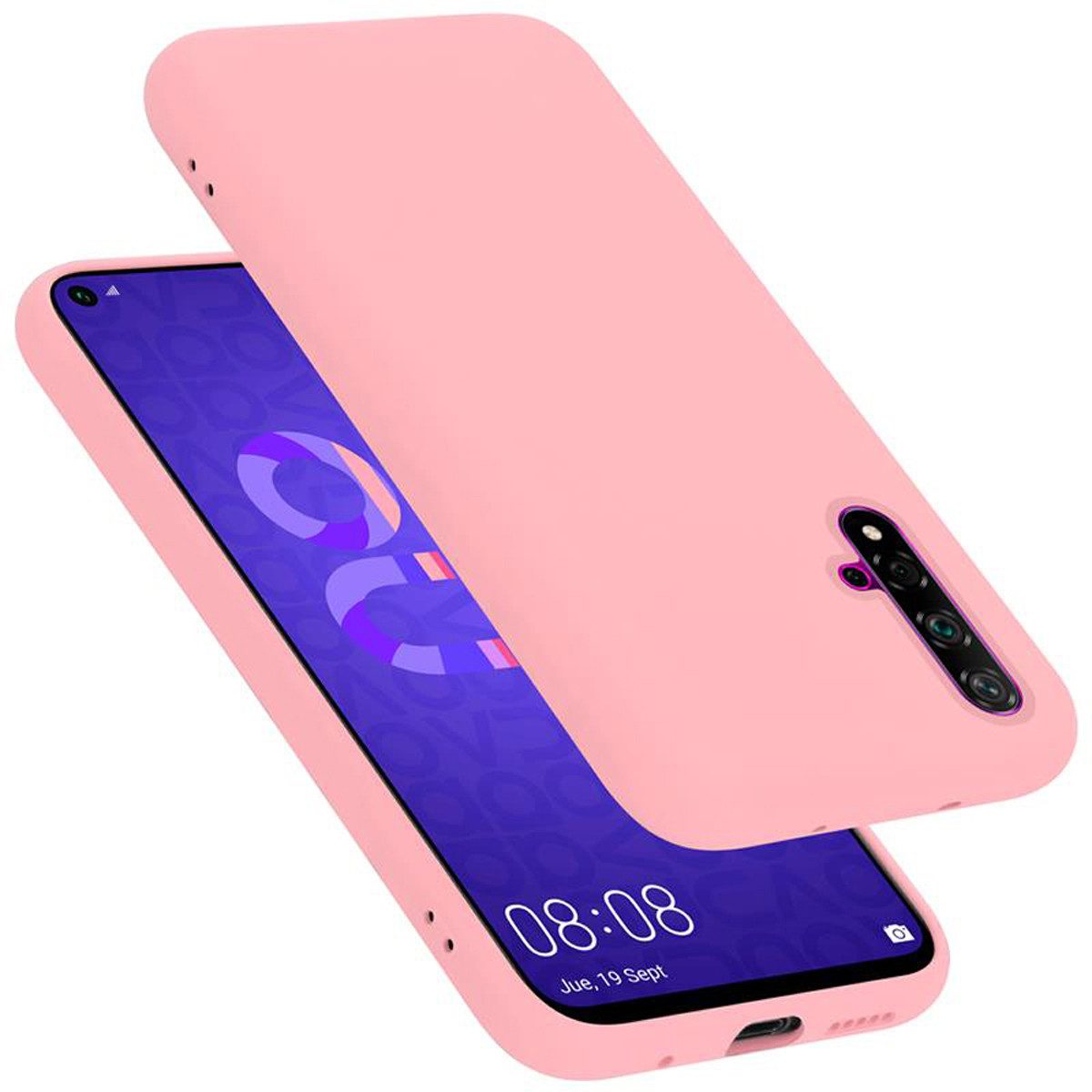 Cadorabo Handyhülle für Honor 20 / 20S / Huawei NOVA 5T Hülle Honor 20 / 20S / Huawei NOVA 5T, Flexible Hülle TPU Silikon Schutzhülle Back Cover Case