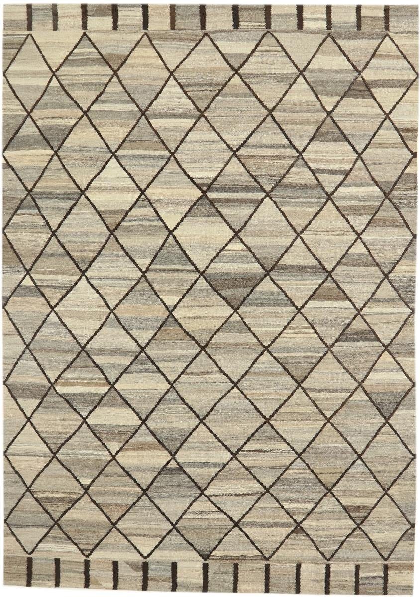 Orientteppich Kelim Berber Design 204x296 Handgewebter Moderner Orientteppich, Nain Trading, rechteckig, Höhe: 3 mm