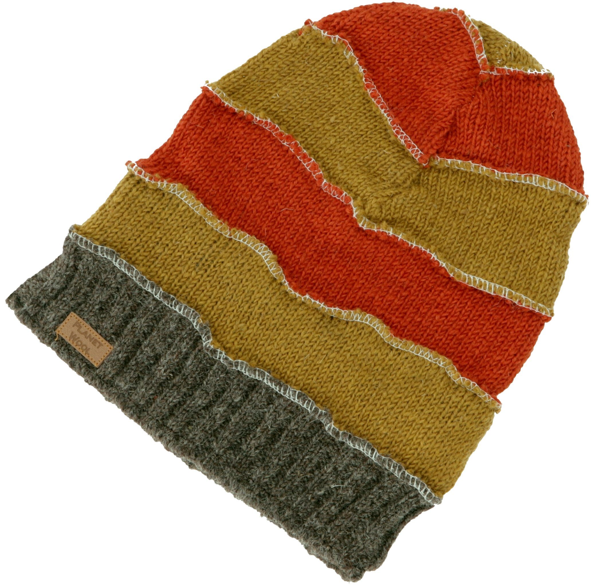 Guru-Shop Strickmütze Wollmütze, Nepalmütze, Patchwork Beanie günstig online kaufen