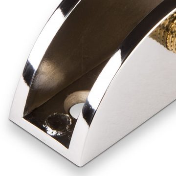 SO-TECH® Wandregalhalter Glasbodenträger Klemm-Tablarträger Regalträger BLUNA aus Metall, für Tablardicke 5 - 10 mm