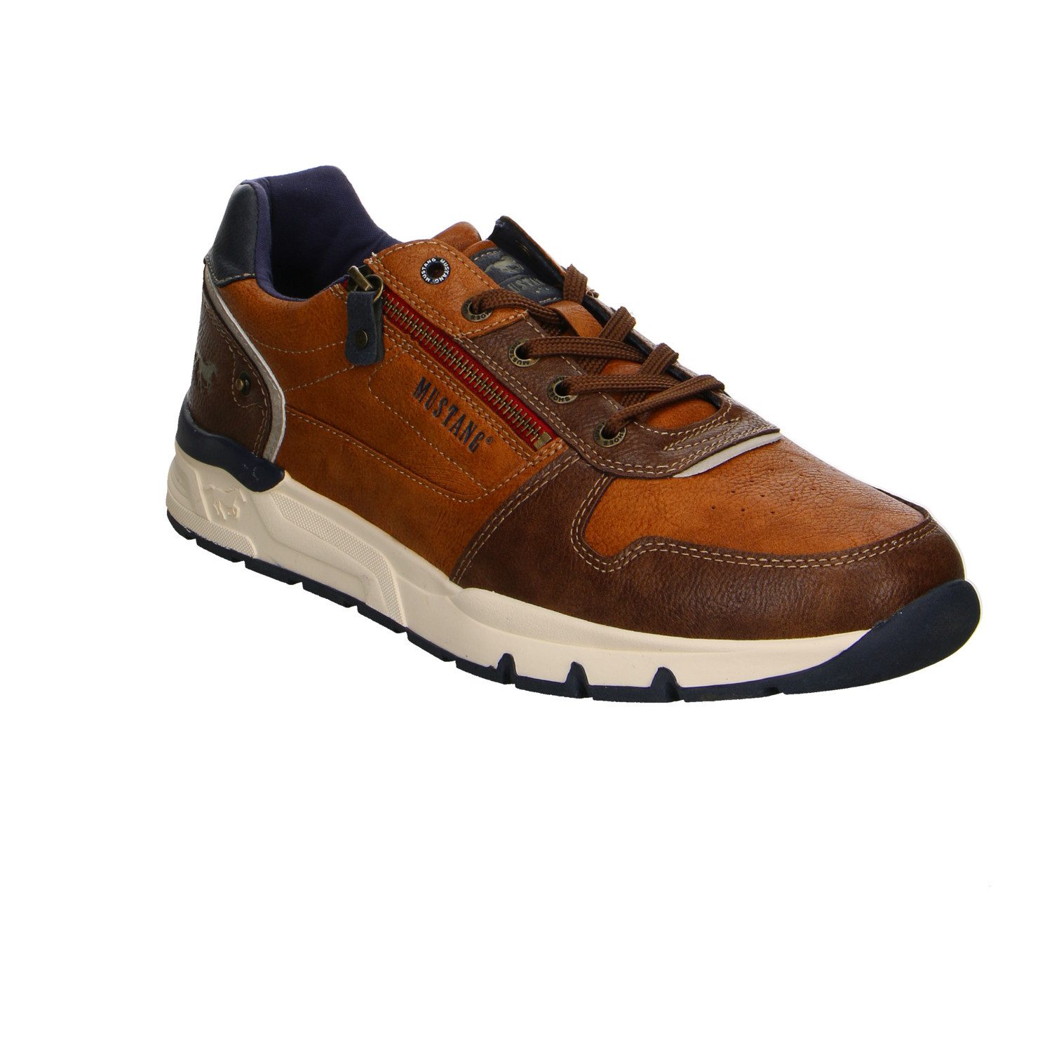 Mustang Shoes Mustang Synthetik Schnürschuhe braun Schnürschuh