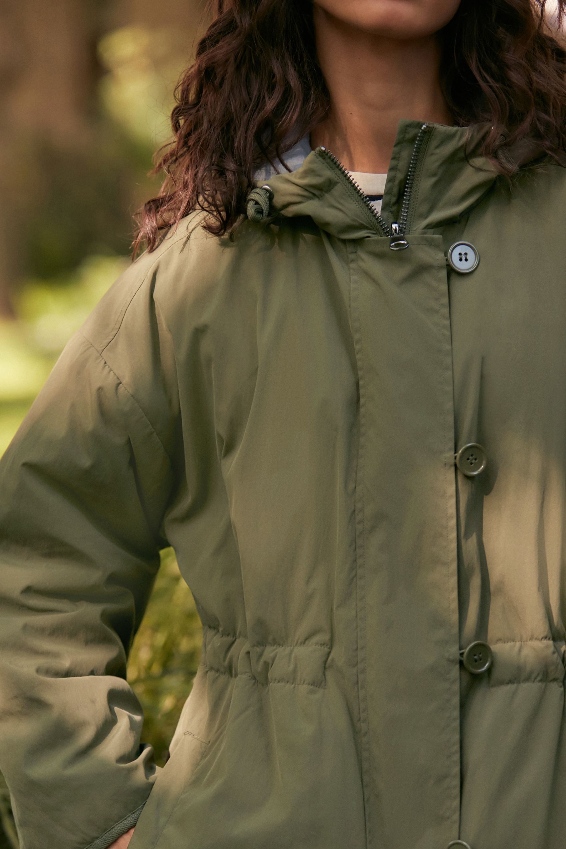 Next Steppjacke Wasserabweisende Wende-Steppjacke – Kurzgröße (1-St)