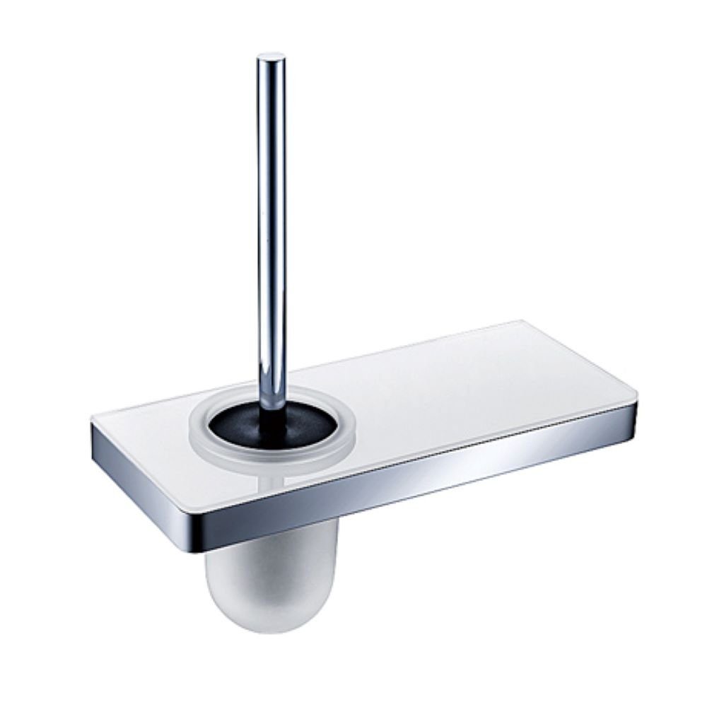 Bernstein WC-Reinigungsbürste G505, aus Edelstahl / mit Ablage aus Glas - Farbe wählbar