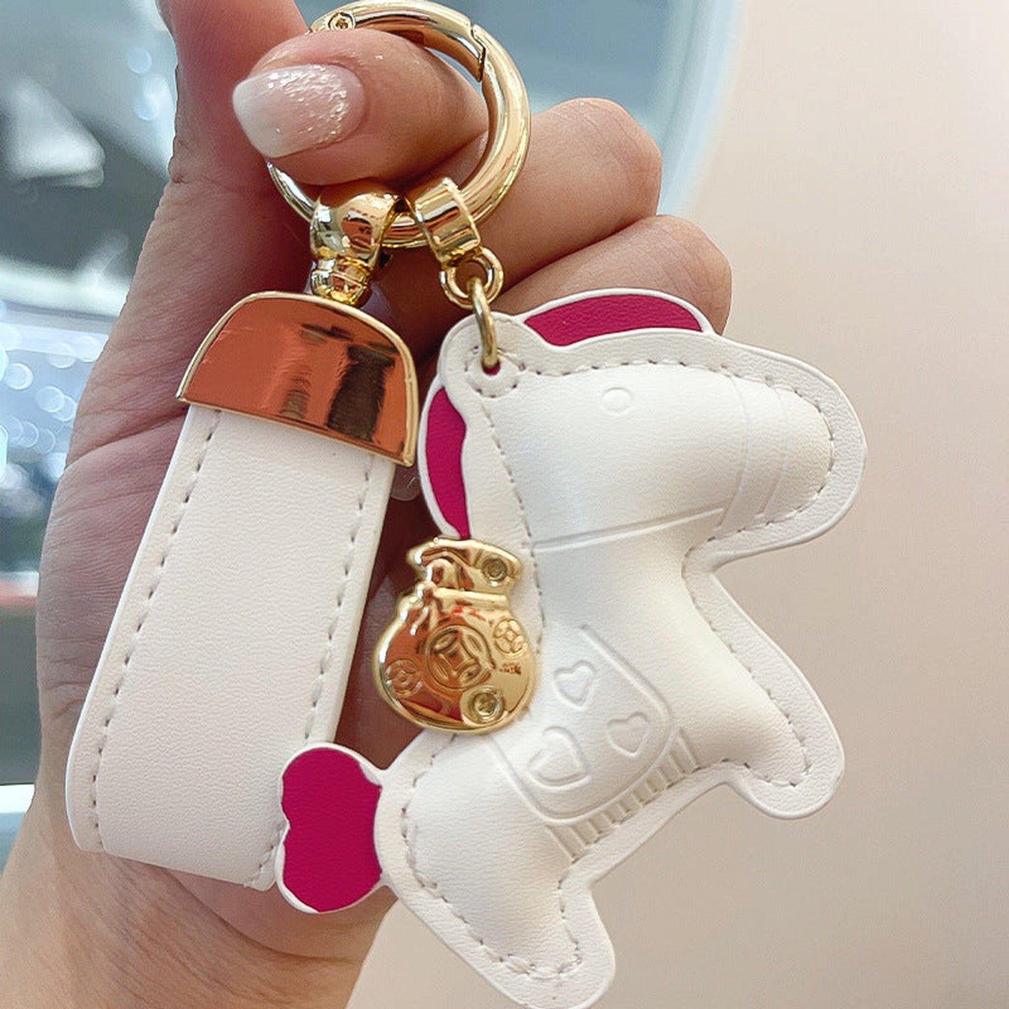 YRIIOMO Schlüsselanhänger Der niedliche Pony-Schlüsselanhänger ist einfach und exquisit