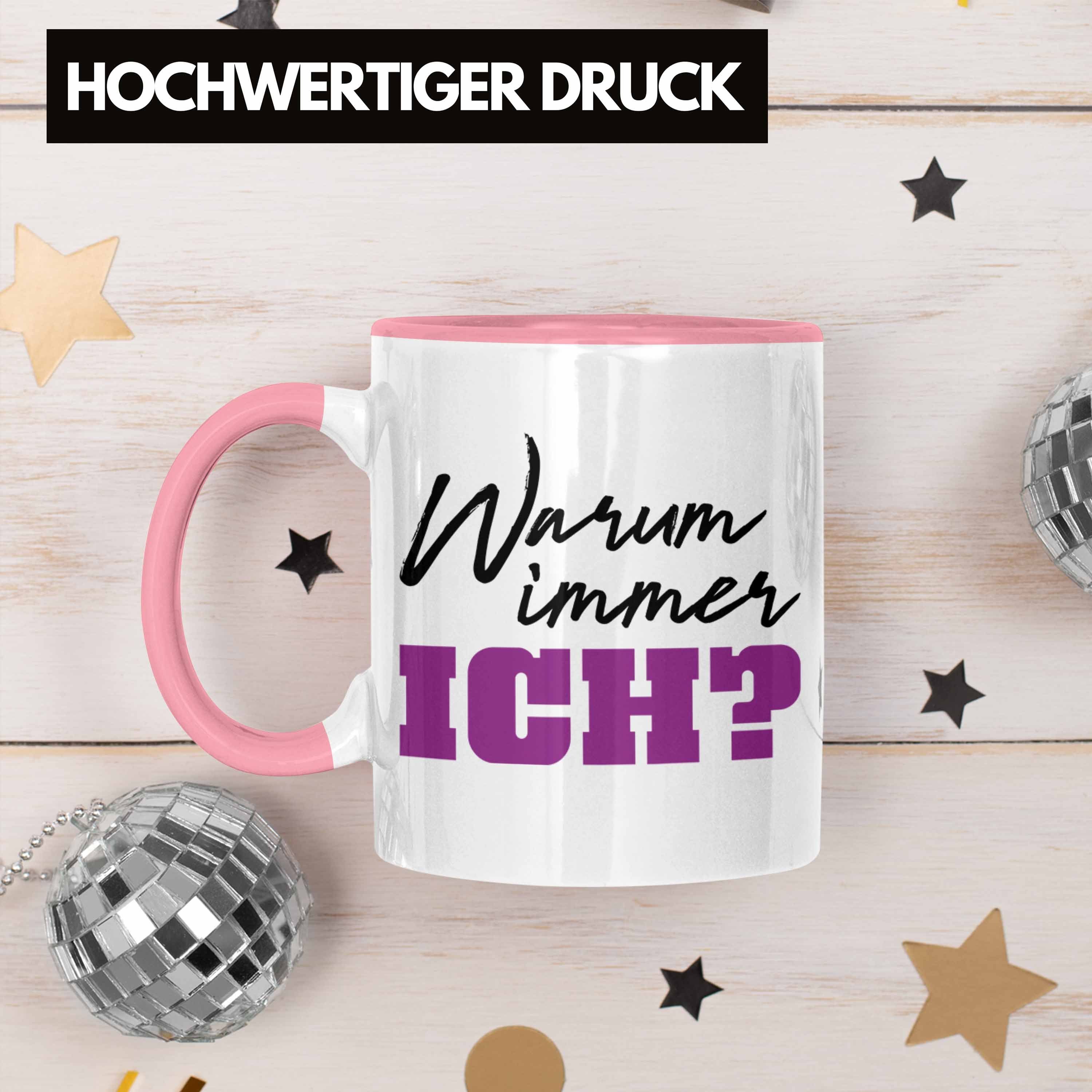 Lustige Büro - Rosa Immer Tasse Kaffeetasse Kollegin Trendation Frau Lustig Ich Kaffeebecher Kollege Warum Trendation Frauen Tasse