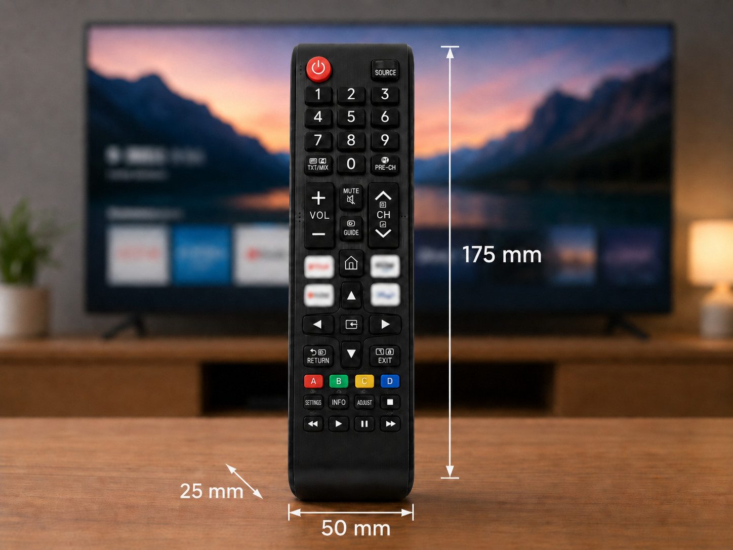 azurano Ersatz für SAMSUNG BN59-01315Q SUB BN59-01483C - - UHD 4K 8K Universal-Smart-TV-Fernbedienung (Streaming-Tasten)