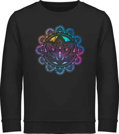 Shirtracer Sweatshirt Lotusblume Lotus Meditation Entspannung Spirituelle Mandala Pilates Yoga