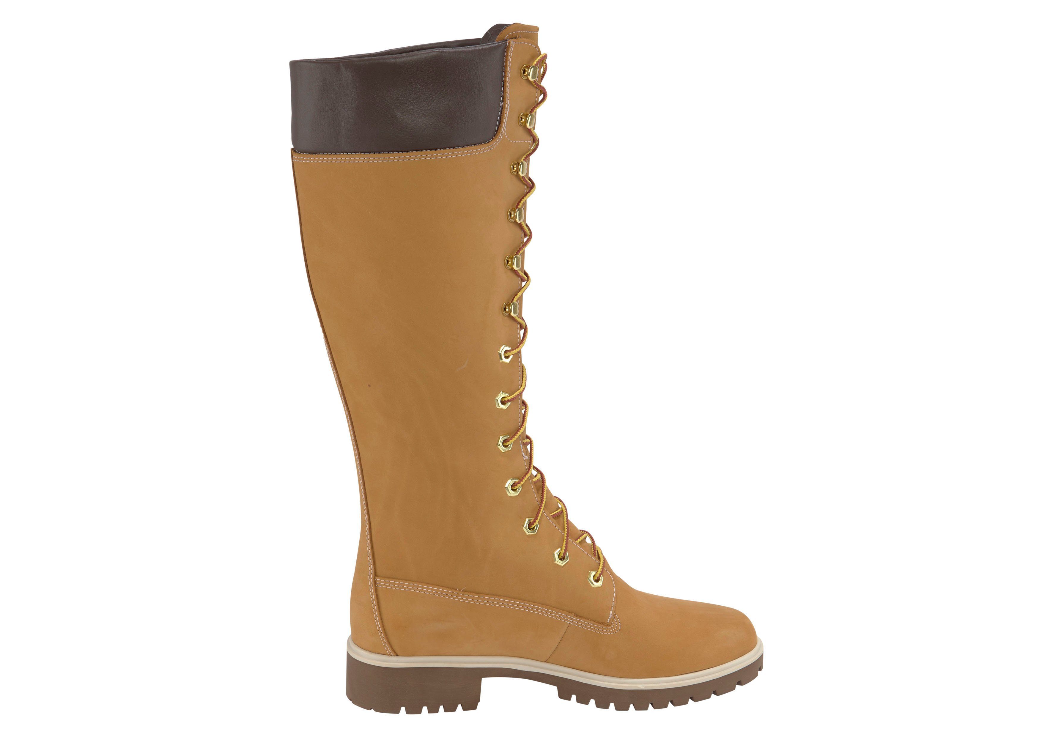 Timberland 14in Premium wheat B Women's wasserdicht Schnürstiefel WP