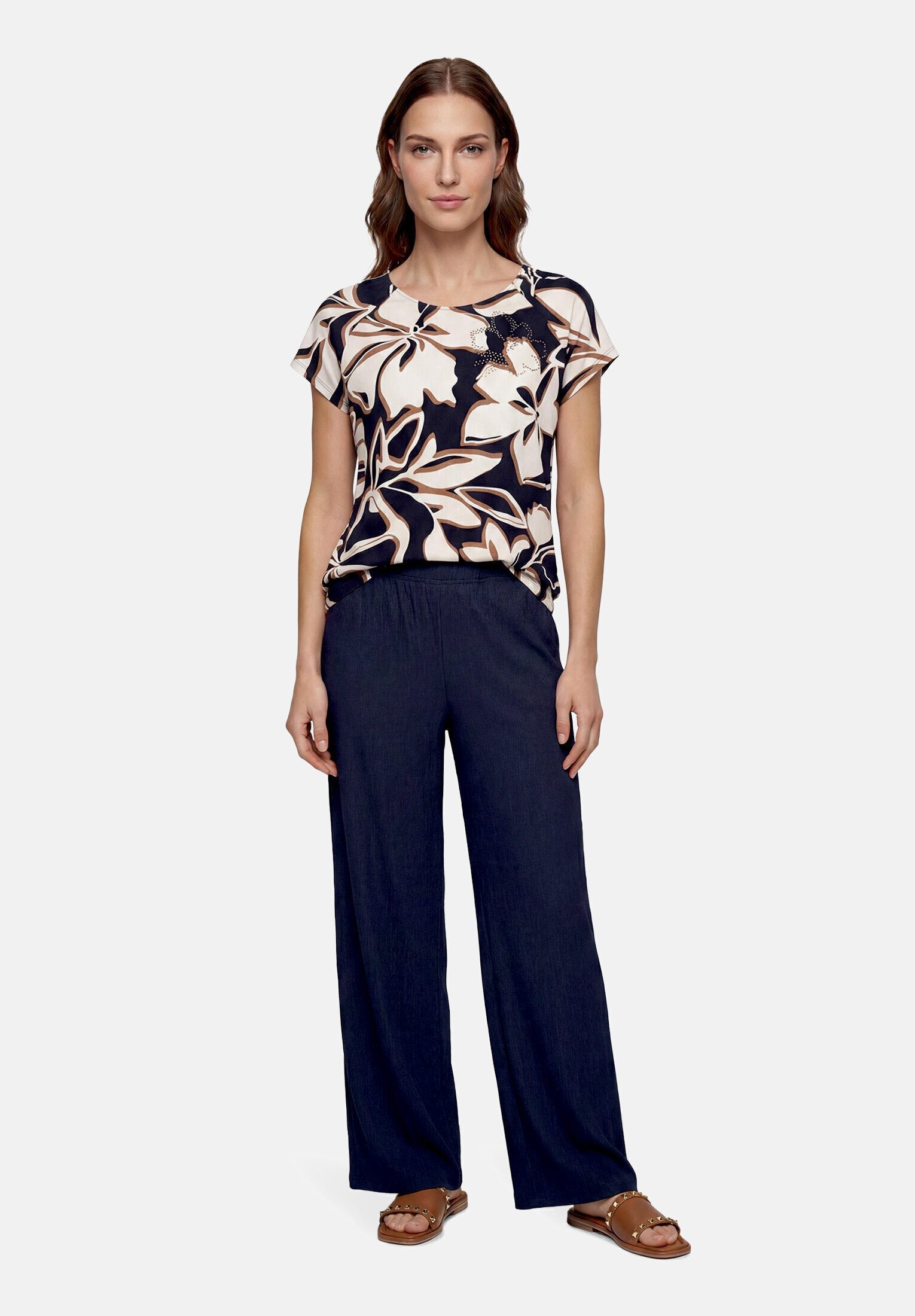 Betty Barclay Kurzarmshirt Damen mit Gummizug (1-tlg)