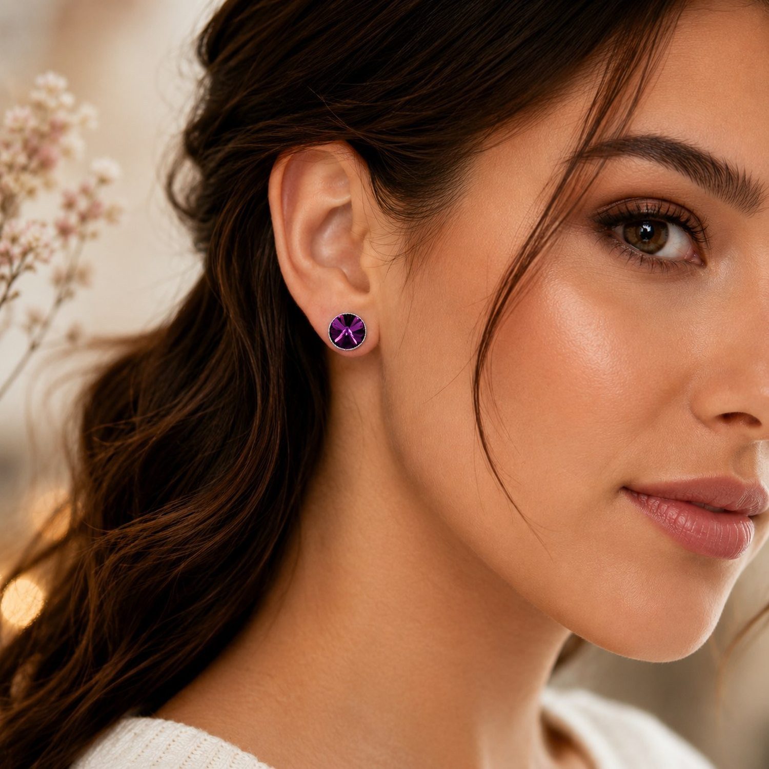 LUISIA® Paar Ohrstecker LUISIA® Solitär Ohrstecker "Joy" mit Kristallen von Swarovski®, Viele Farben verfügbar