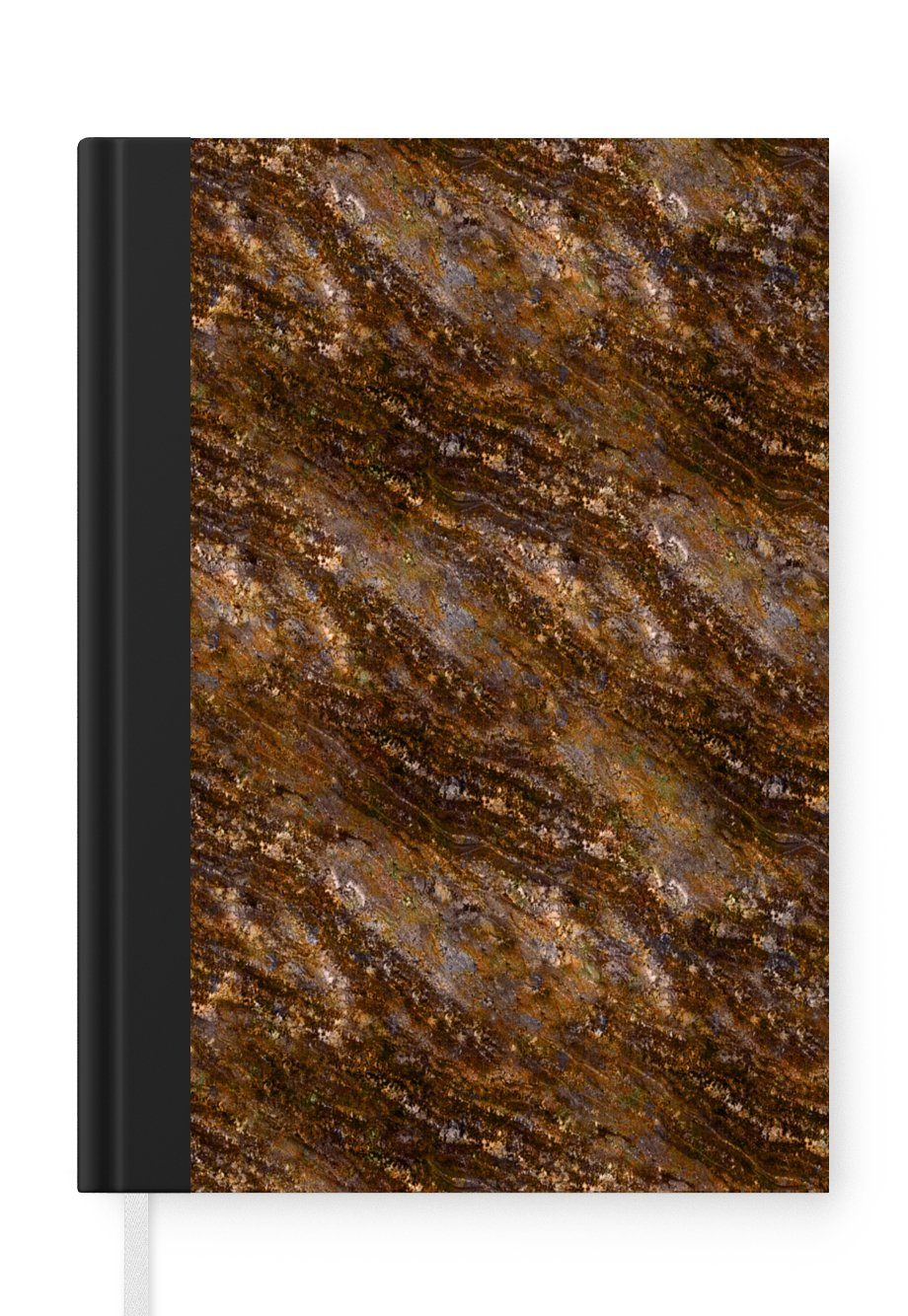 MuchoWow Notizbuch Granit - Luxus - Muster, Journal, Merkzettel, Tagebuch, Notizheft, A5, 98 Seiten, Haushaltsbuch