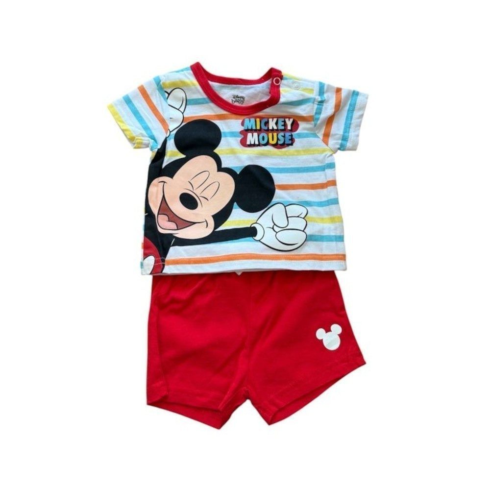 Disney Baby Shirt & Hose Mickey Mouse Baby-Bekleidungs-Set für Jungen, kurzes Shirt & kurze (Set, 2-tlg)