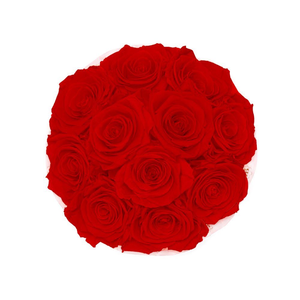 - Rot Bouquet, Flowerbox Trockenblume - Medium MARYLEA Lieblingsmensch