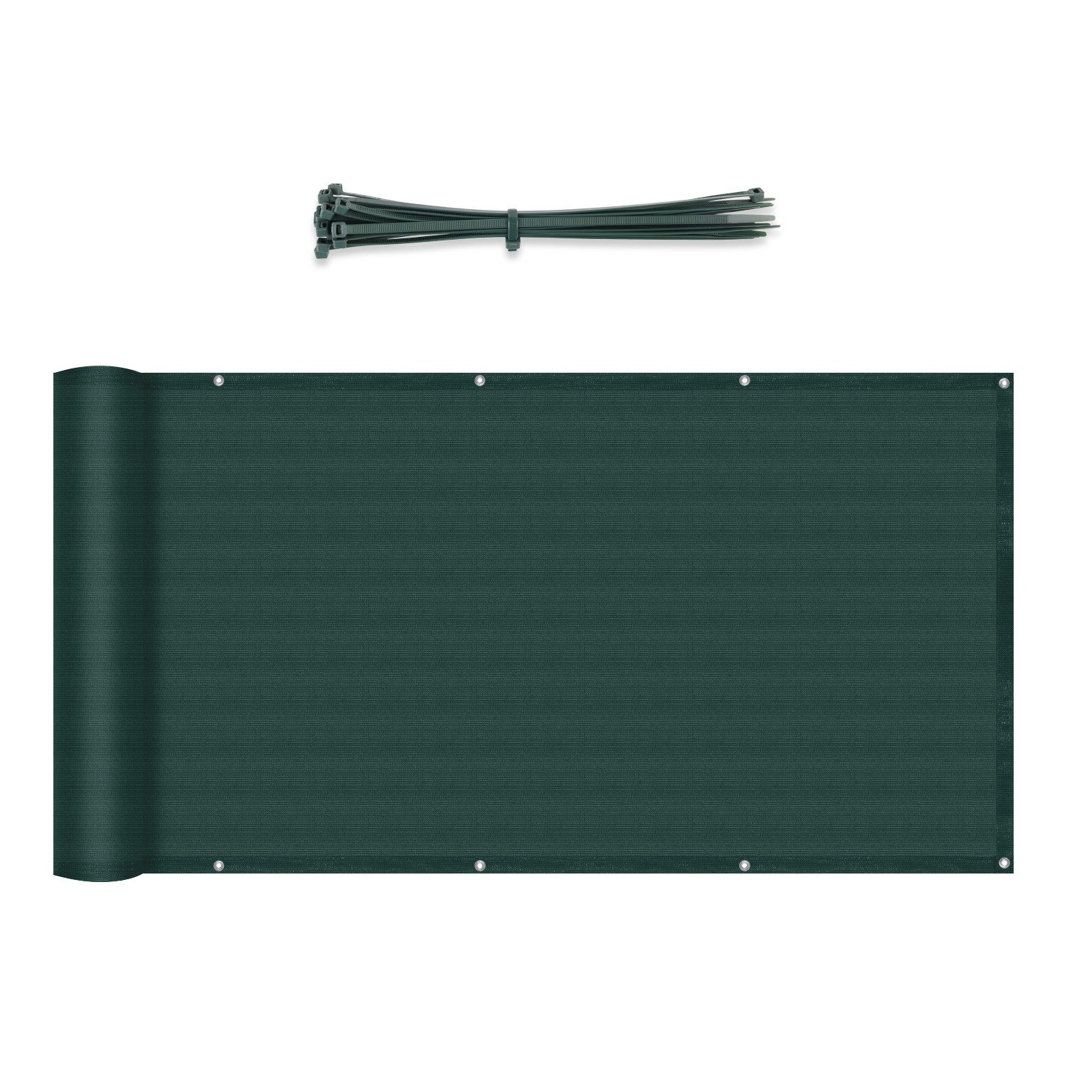 Sekey Balkonsichtschutz Balkon Sichtschutz aus 220g/m² HDPE Balkonbespannung zum Zuschneiden Robustes und wetterfestes Material mit Kordel und Kabelbinder