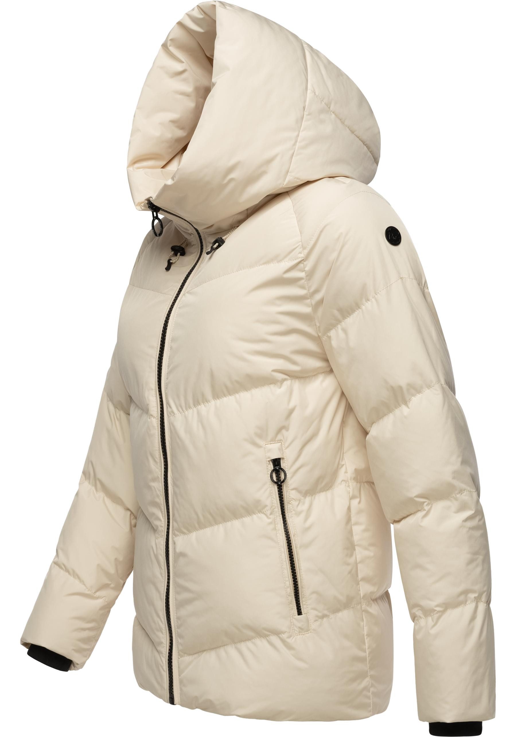 Ragwear Steppjacke Cessi Wasserdichte Damen Winterjacke mit großer Kapuze