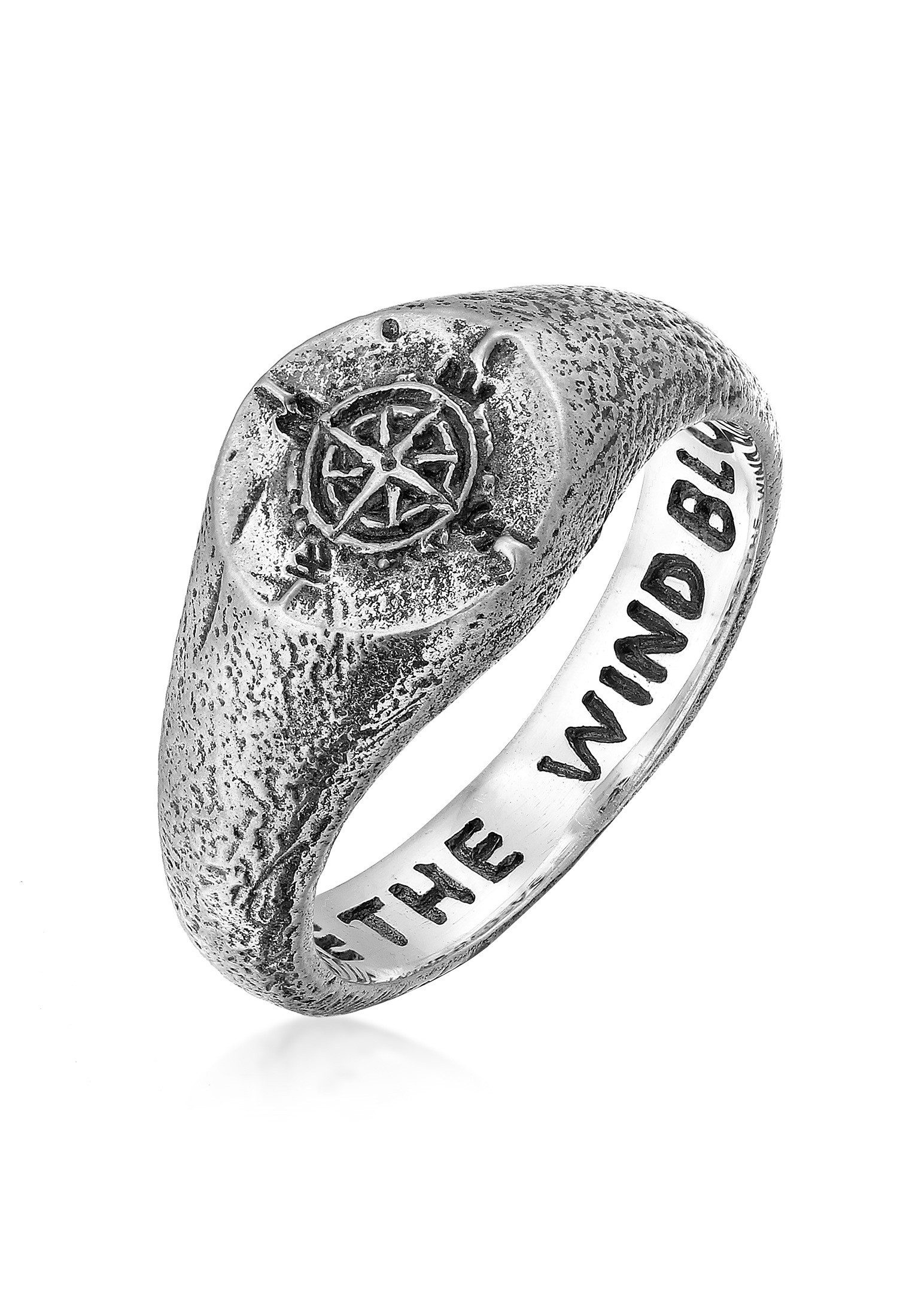 HAZE & GLORY Siegelring Sigelring - Like the wind blows 925 Sterling Silber