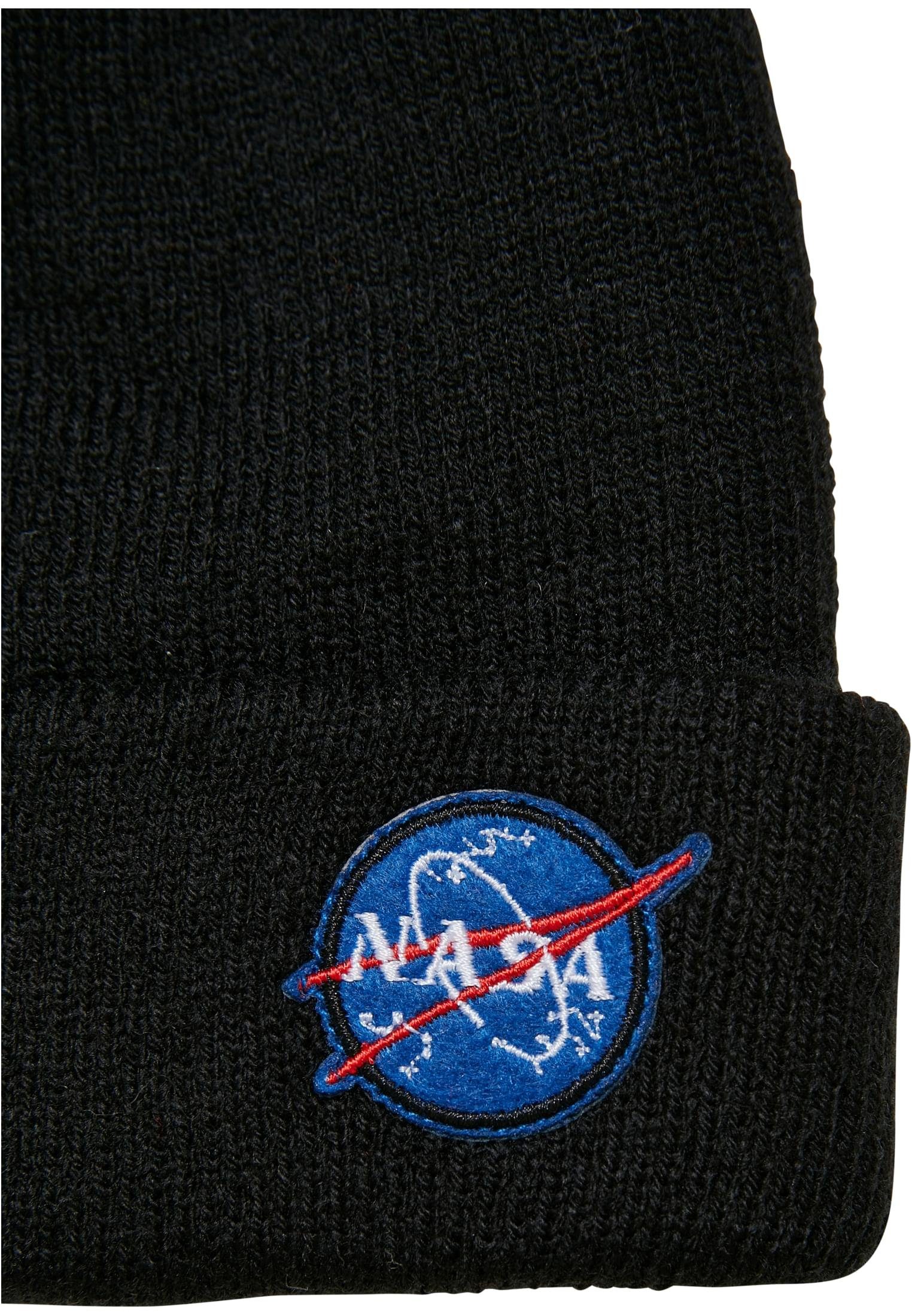 MisterTee Beanie Embroidery NASA black Accessoires Kids Beanie (1-St)