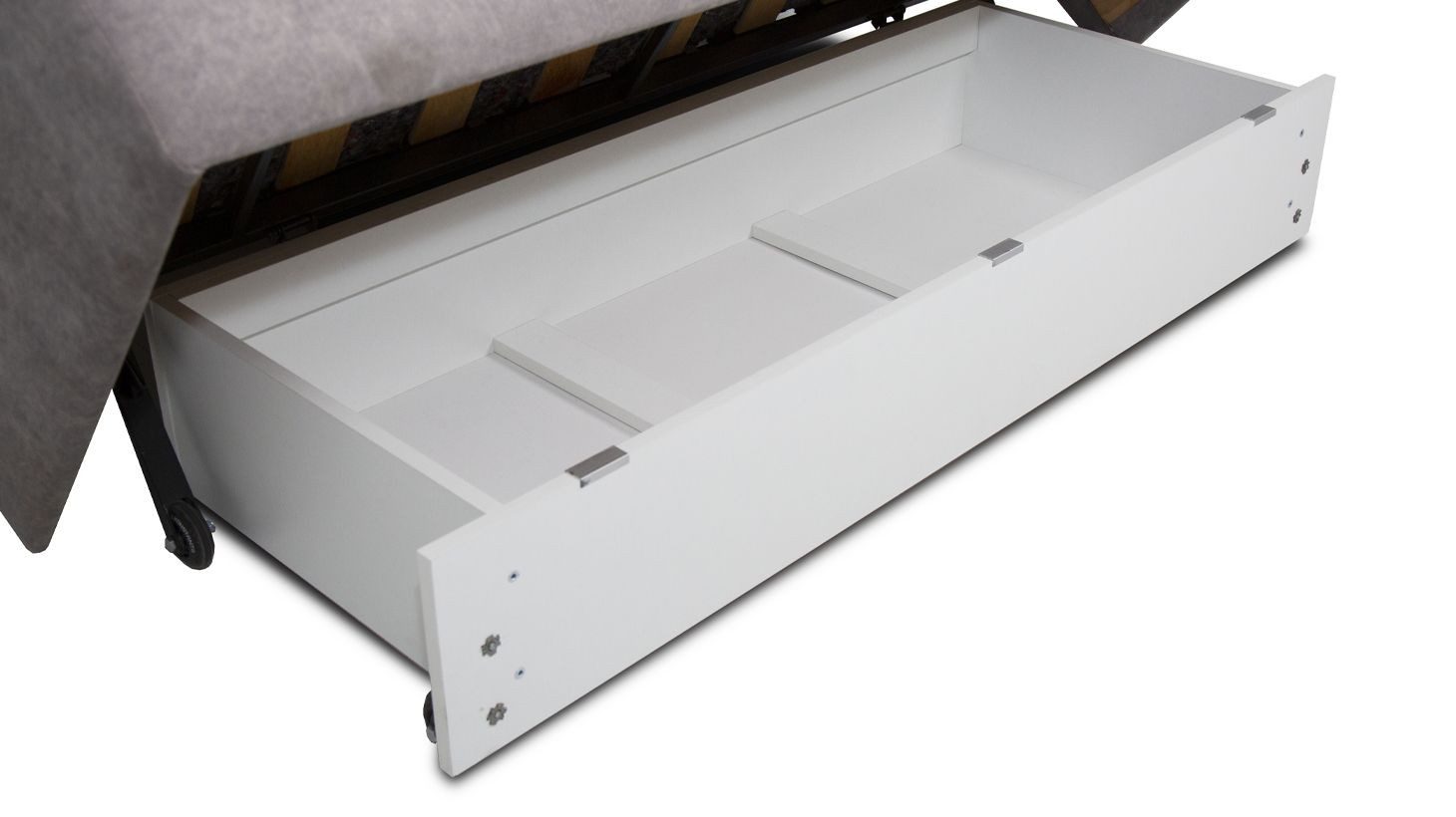 Konstanta Möbelhaus Schlafsofa Schlafsofa „Derby Lite“ 160 cm mit Schlaffunktion (Akkordeon-Auszug), Buchenholzlatten und eine Matratze mit einem Pocket-Spring- – Bild 5 von 5