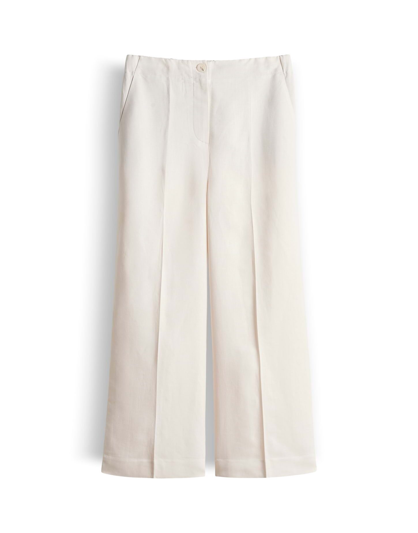 someday Culotte Celino cropped linen in weiter Passform Fließender Fall mit Bügelfalten und seitlichen Eingrifftaschen