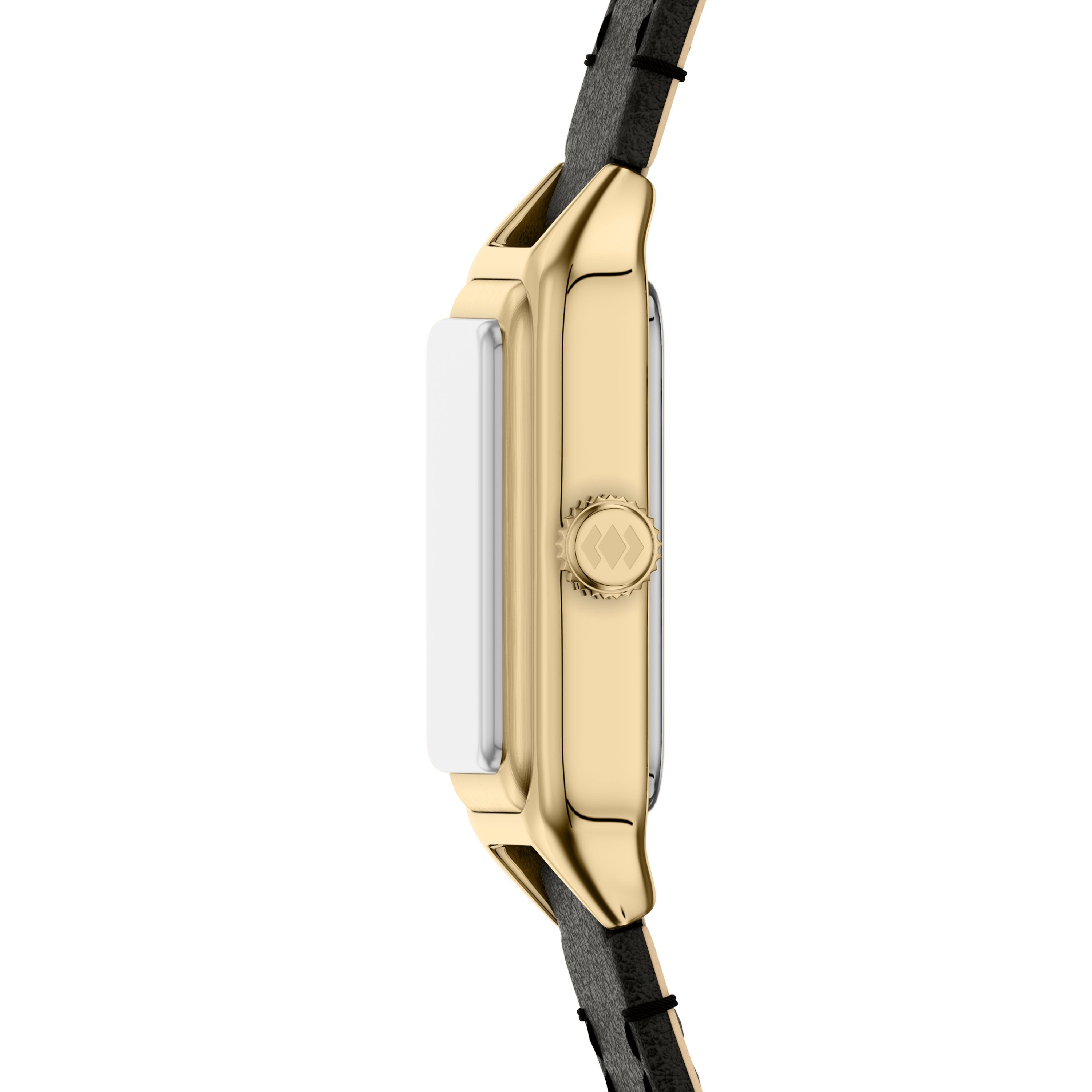 Fossil Quarzuhr Raquel ES5470, Armbanduhr, Damenuhr, Lederarmband, analog