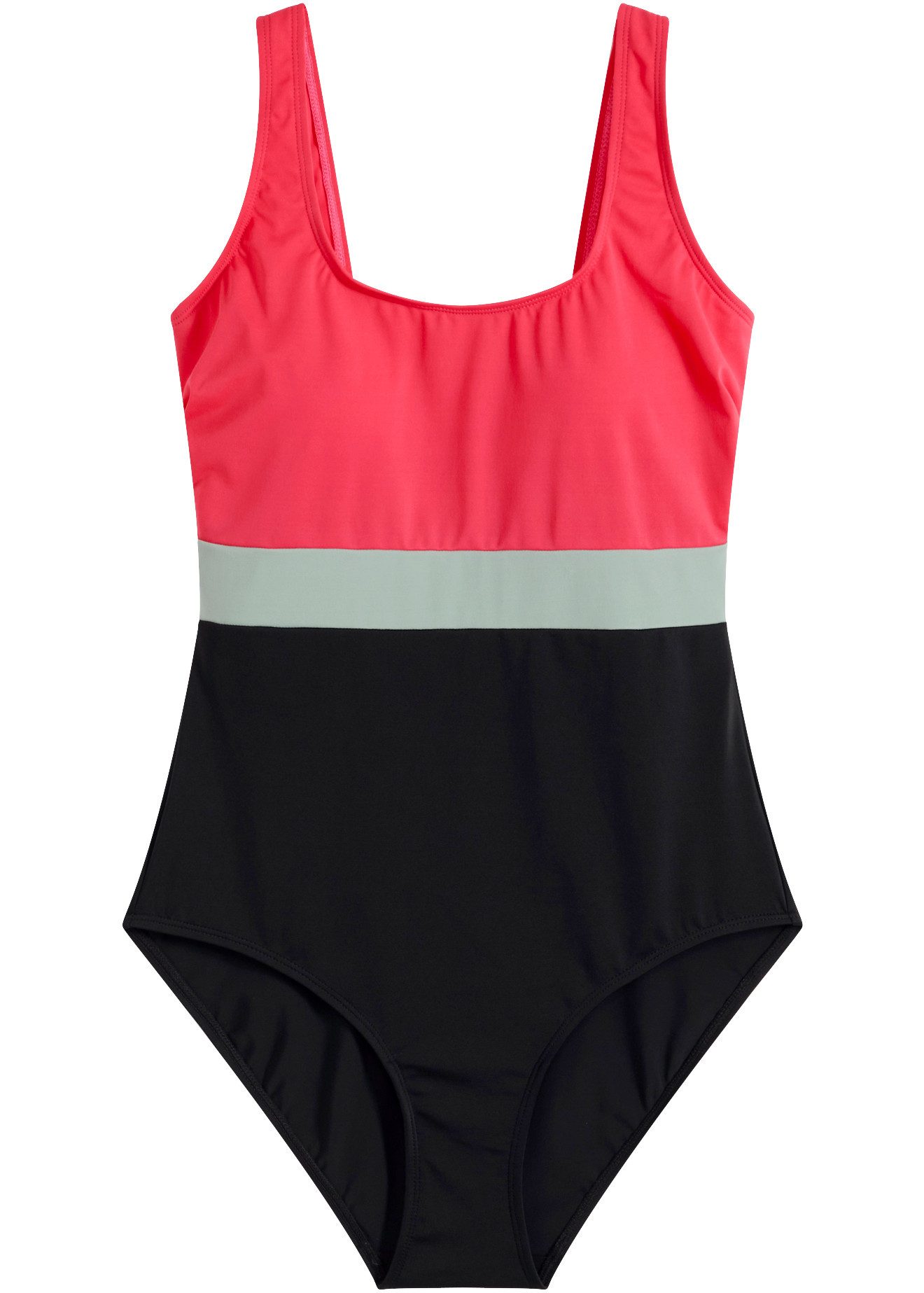bonprix Badeanzug schnelltrocknend, sportlicher Stil, elastisches Material