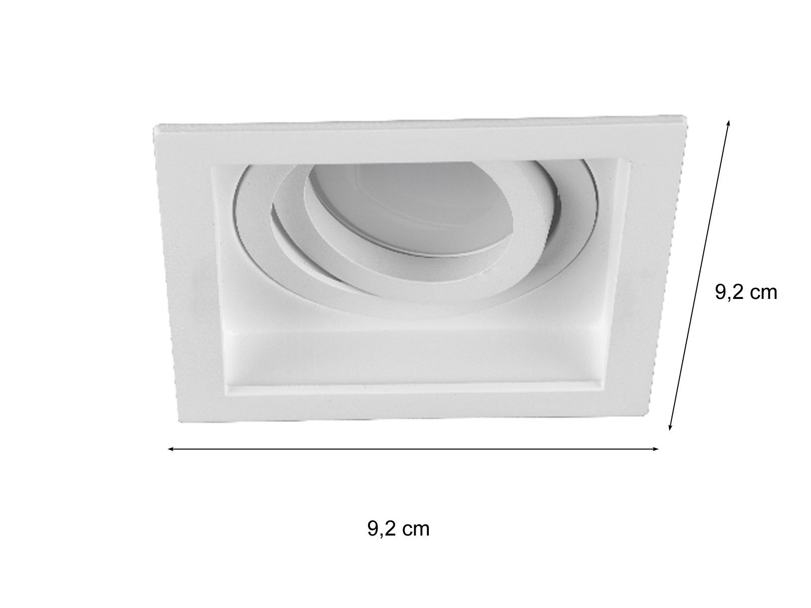 Bürobeleuchtung Ø9cm Einbau LED Dimmfunktion, Warmweiß, Weiß Einbaustrahler, Weiß, meineWunschleuchte LED matt Deckenspot-s Deckeneinbauleuchte-n wechselbar,