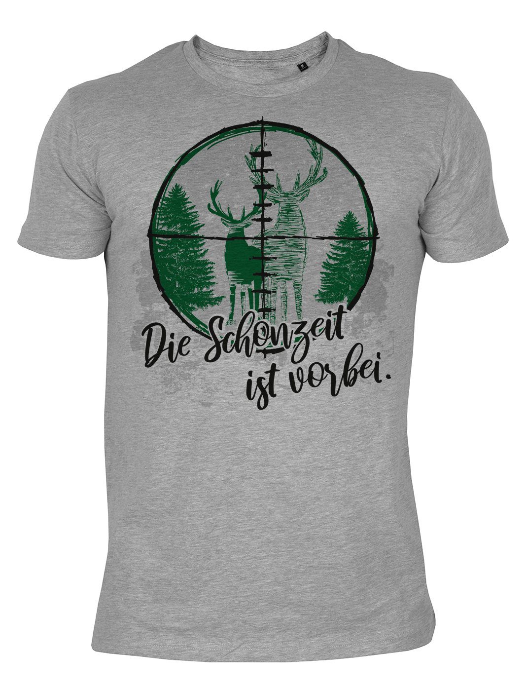 Tini - Shirts T-Shirt Jäger Motiv Hirsch Jagd Jagd Shirt Jagdsport : Die Schonzeit ist vorbei