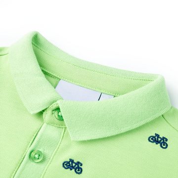 vidaXL Strickpullover Kinder-Poloshirt Neongrün 128