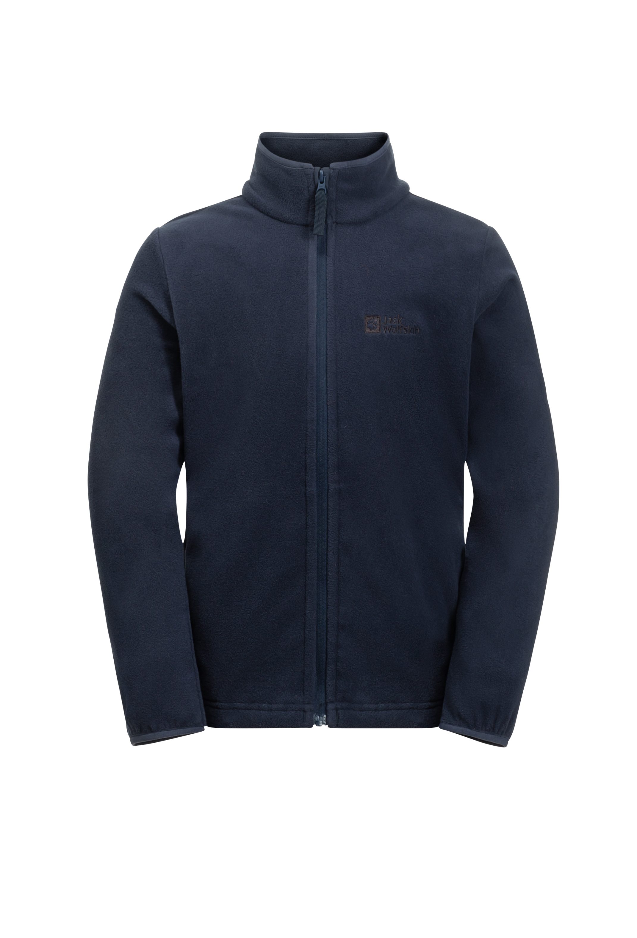 Jack Wolfskin Fleecejacke TAUNUS JACKET K hochschließender Kragen, mit Reißverschluss, atmungsaktiv, winddicht