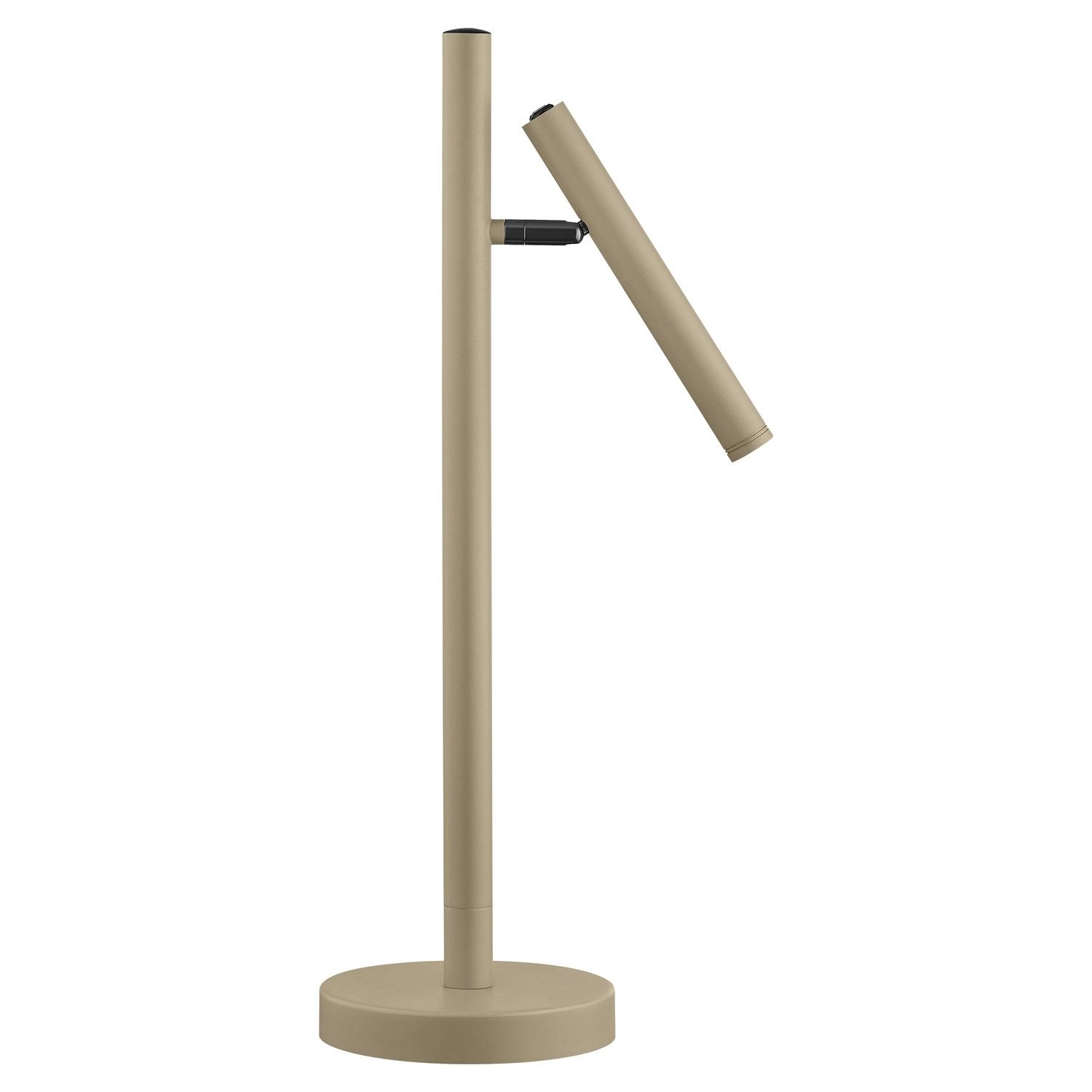 B-LEUCHTEN LED Tischleuchte STREAK, H 50 cm, Sandfarben, Metall, Touchsensor, Dimmfunktion, LED fest integriert, Extra-Warmweiß, verstellbarer Lampenschirm, Akkubetrieben, USB-Ladebase