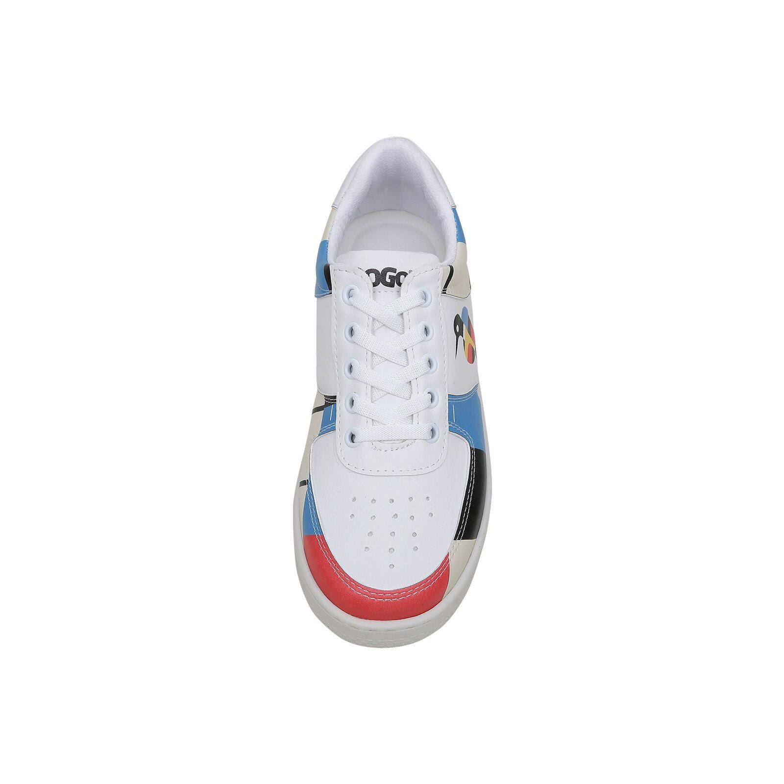 DOGO Dice Low-Top Sneaker Bauhaus Birdie Damen Sneaker Sneaker Handgefertigt
