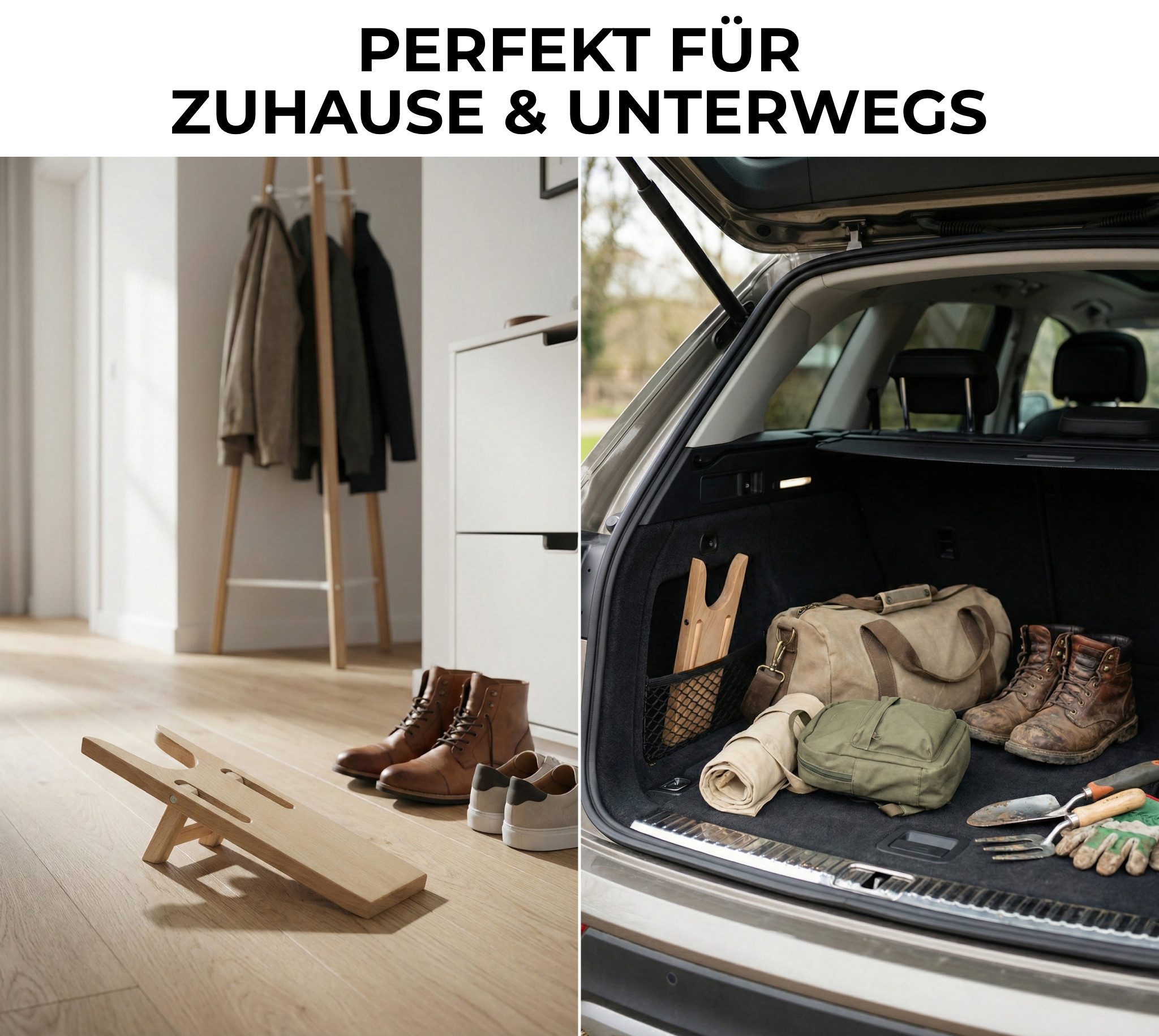 Langlauf Schuhbedarf Stiefelknecht Stiefelknecht Buchenholz platzsparend klappbar made in Germany, Made in Germany
