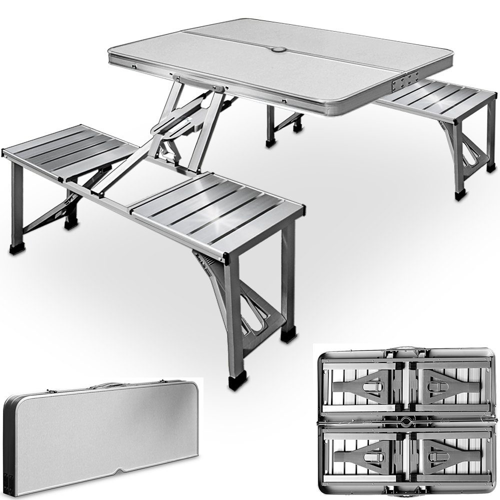 Casaria Campingtisch (1-St), Klappbar mit Stühlen günstig online kaufen