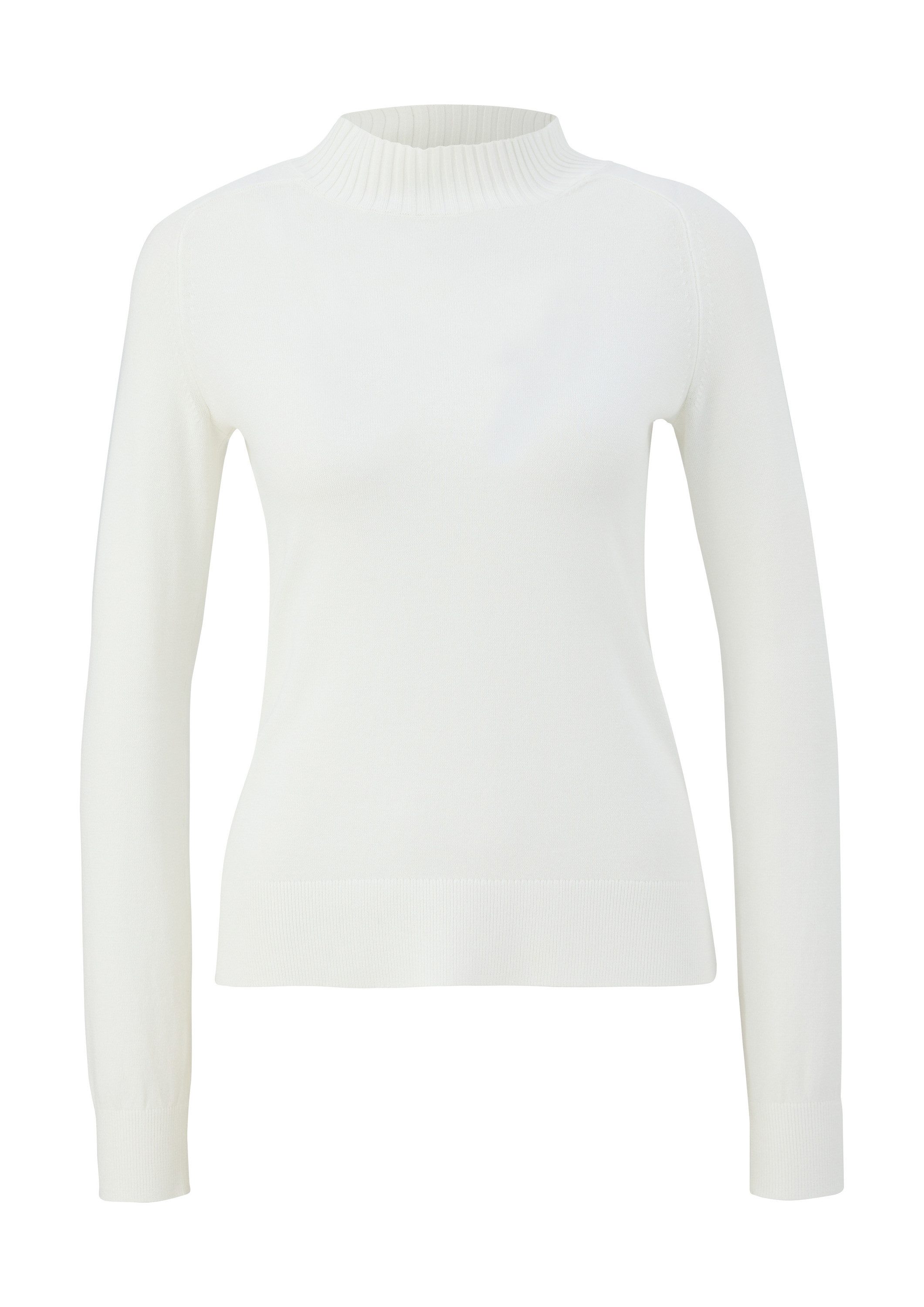 comma Longpullover Strickpullover Strickpullover aus Viskosemix