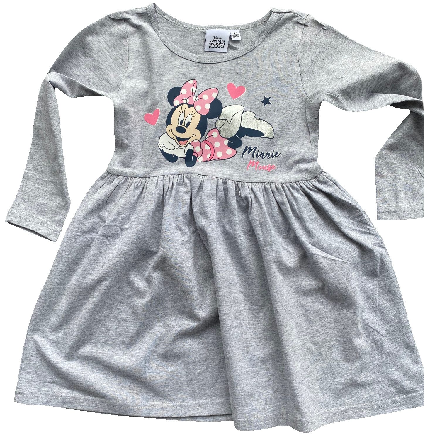 Disney Minnie Mouse Jerseykleid Mädchen Kleid Minni Maus Kinder Sommerkleid 3 - 8 Jahre Minnie Mouse Mädchenbekleidung
