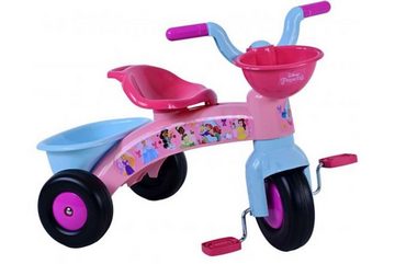 Volare Dreirad Disney Prinzessin Mädchen Rosa, max. 25 kg, von 1-3 Jahre, Praktischer Korb, tragfähig