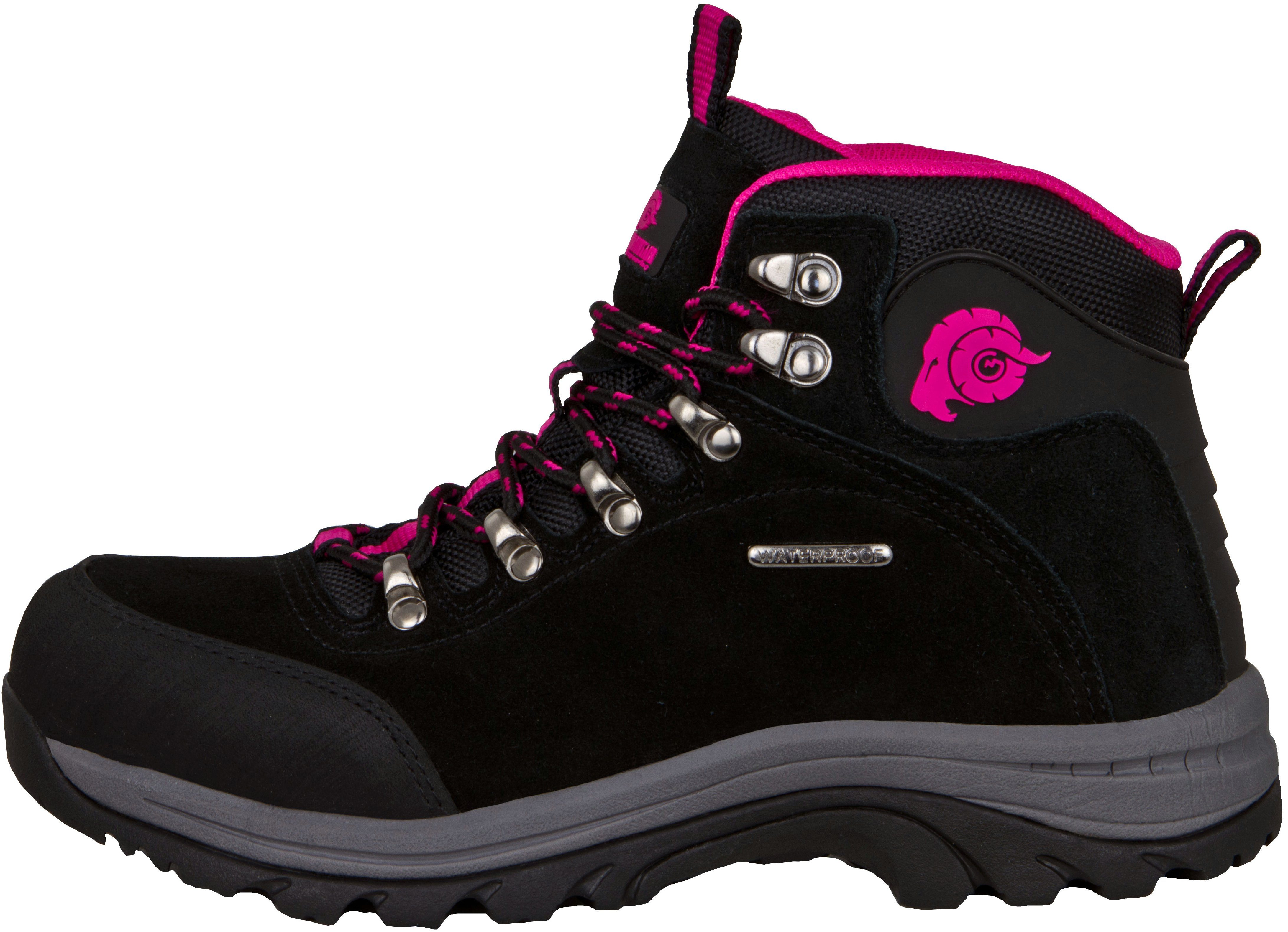 GUGGEN Mountain Damen Wanderschuh Bergschuh M014 Trekkingschuh Outdoor Wanderstiefel Wanderschuh Wasserdicht, Strapazierfähig, Leder, Wildleder