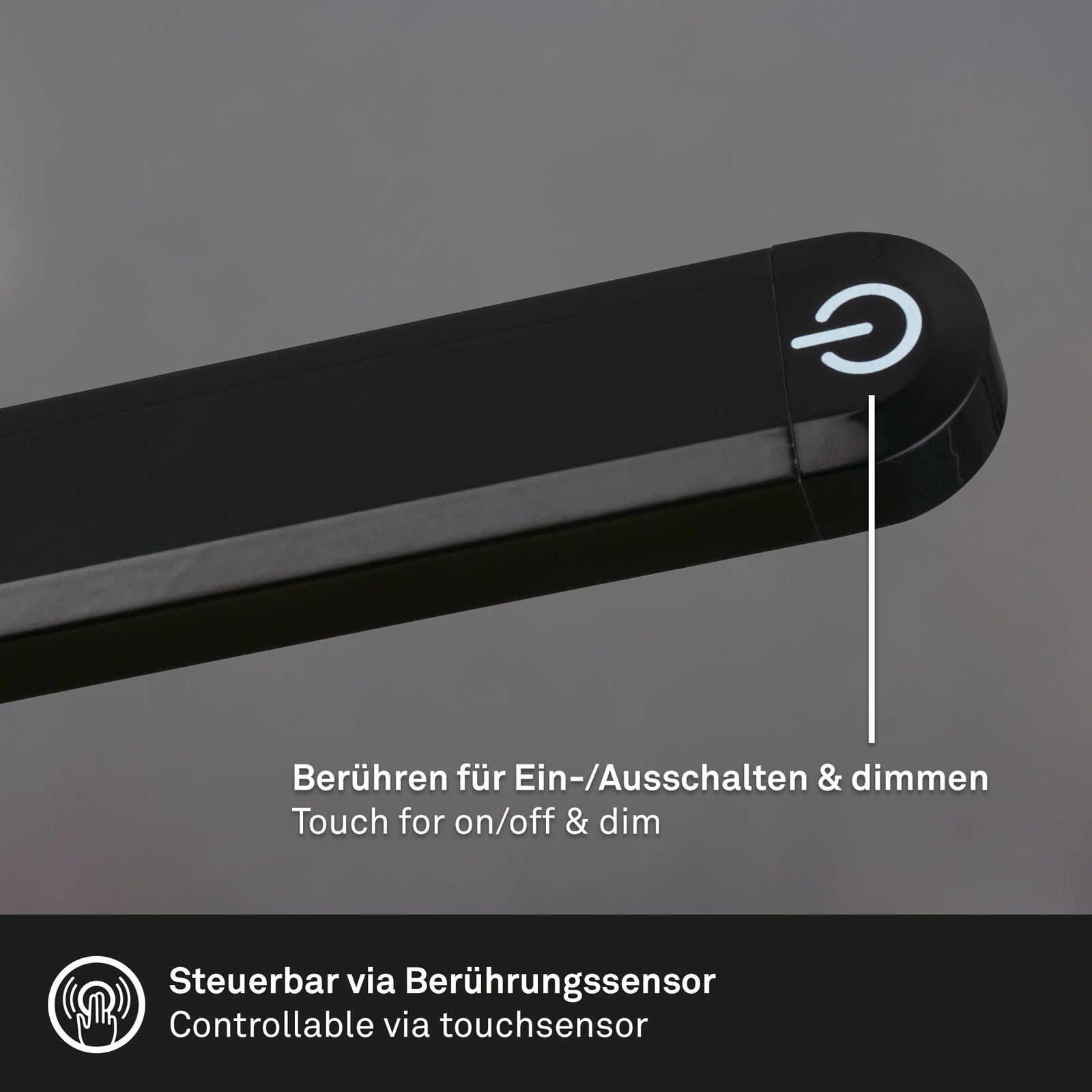 Briloner Leuchten LED Stehlampe Stehleuchte dimmbar Home Office Büro, LED fest integriert, 2700K