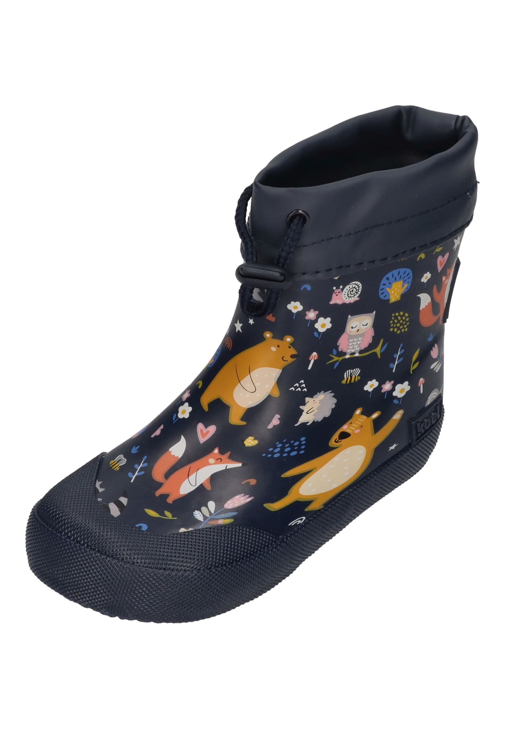 KOEL WIBI PRINT Barfußschuh Bear Blue