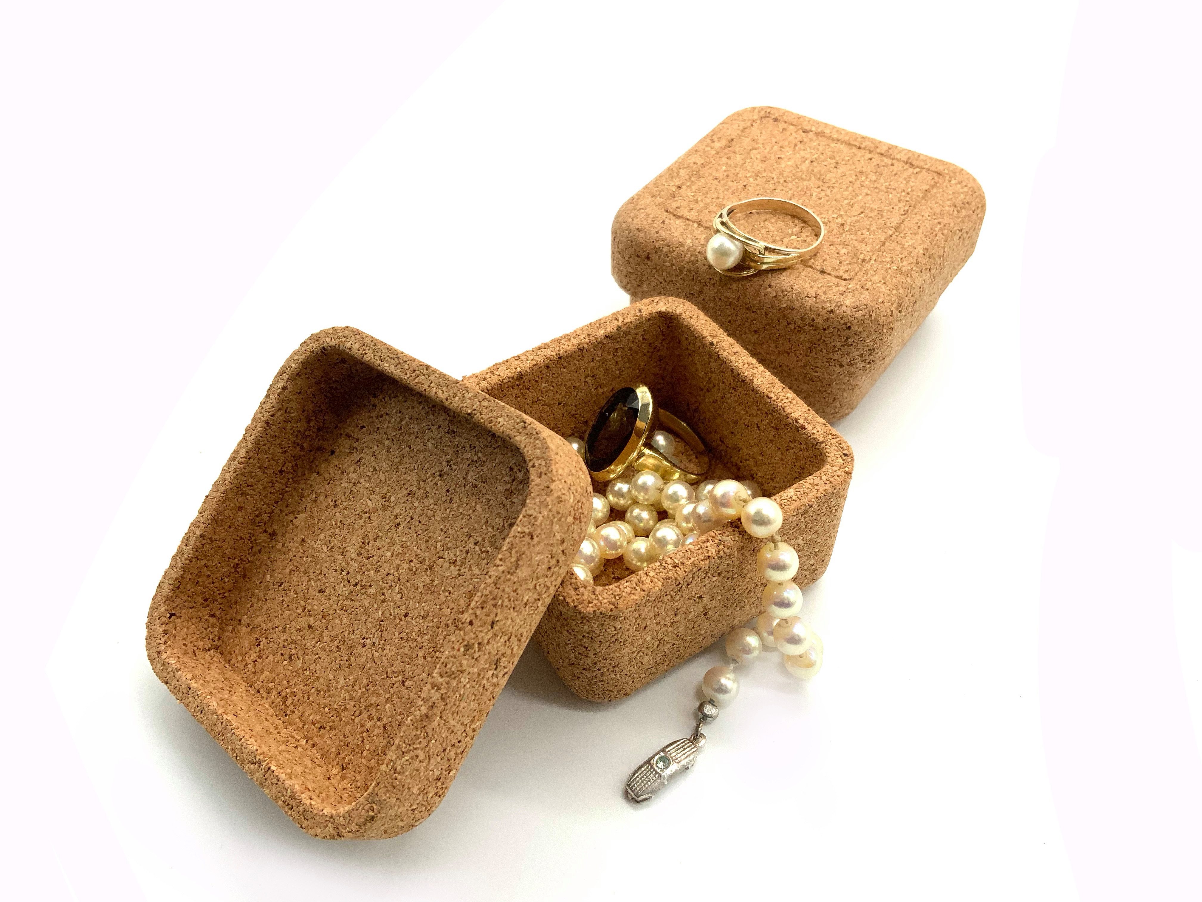 Kork-Deko.de Schmucketui Schmuckdose aus Presskork