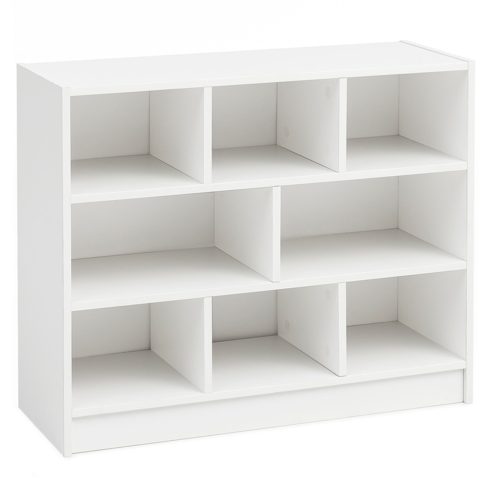 FINEBUY Standregal SuVa14533_1, Weiß 80x68,5x29,5 cm, günstig online kaufen