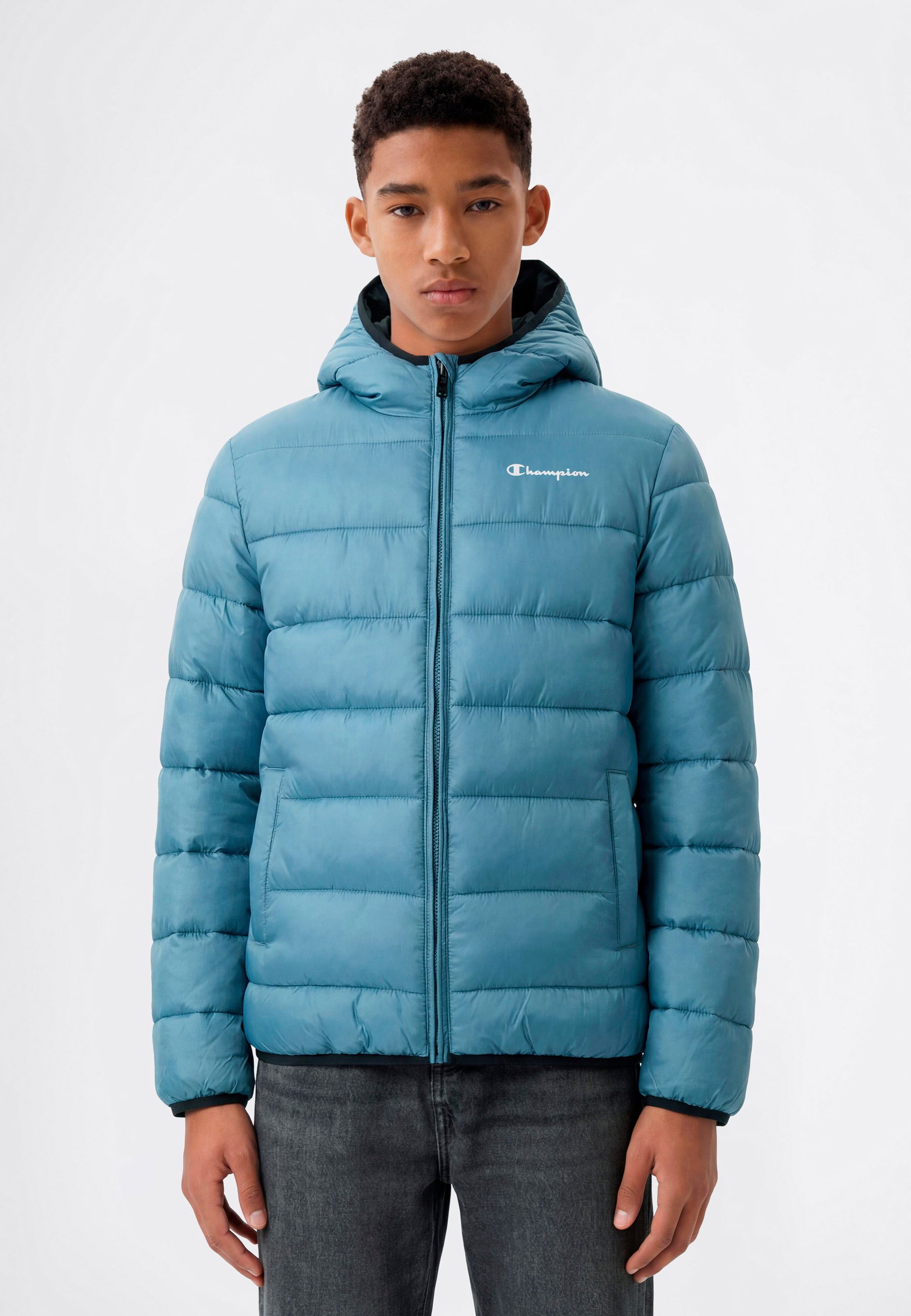 Champion Steppjacke SPORTWEAR JACKET Standard Fit mit verstellbarer Kapuze, Standard Fit