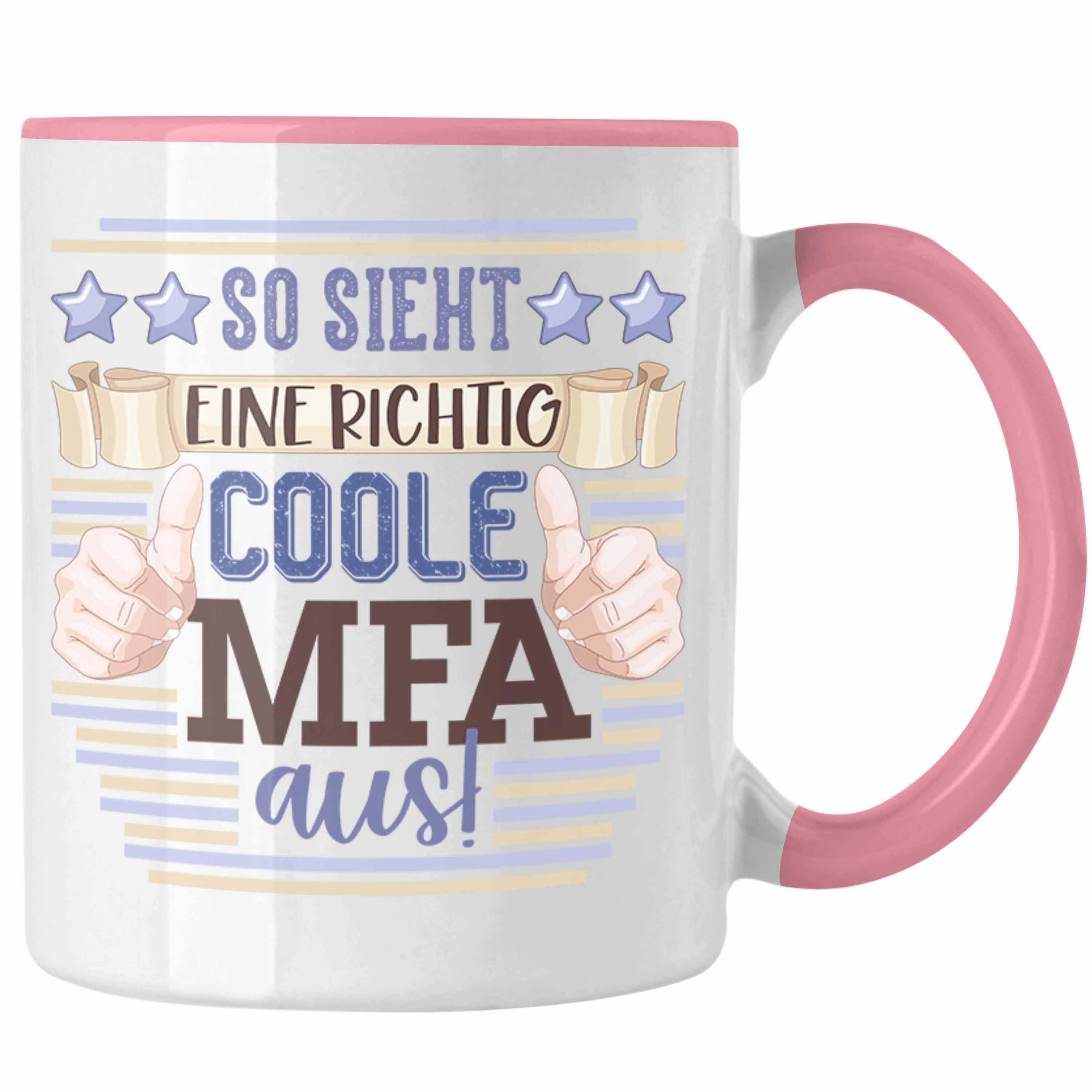 Fachangestellte Geschenk Tasse Beste MFA So Trendation Medizinische Rosa Tasse Arzthelferin