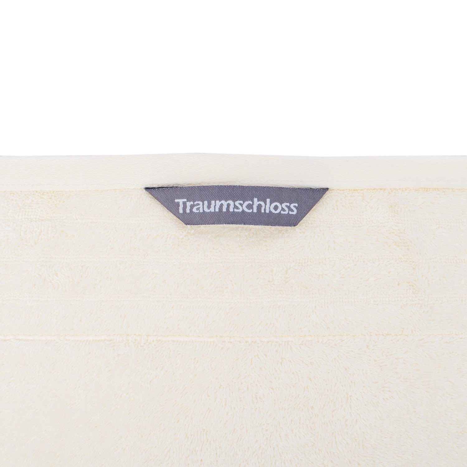 Traumschloss Gästehandtuch mit creme 100% Premium-Line, (1-St), 600g/m² Supima Baumwolle amerikanische Frottier