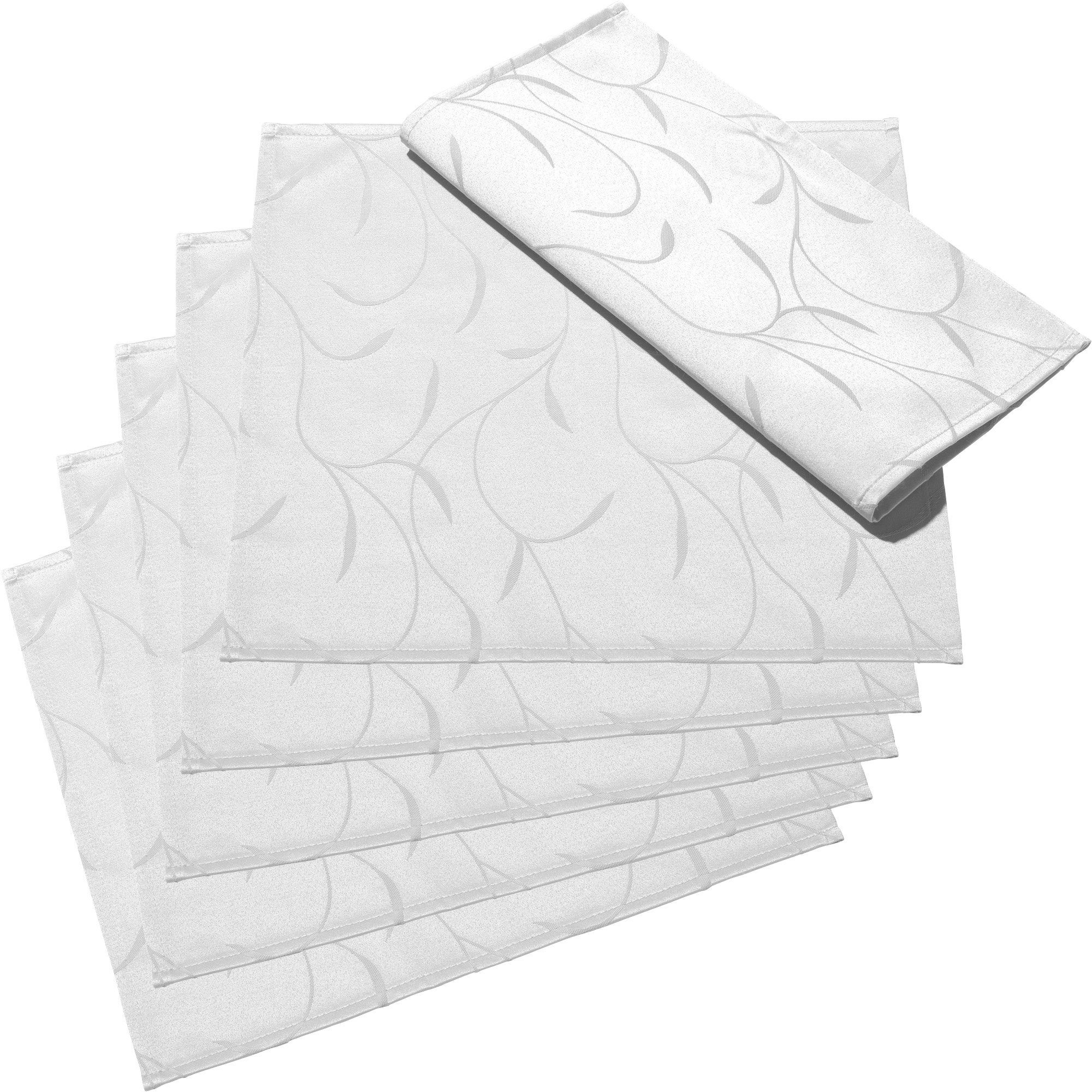 Erwin Müller Stoffserviette Serviette "Remscheid" 6er-Pack, Damast Uni