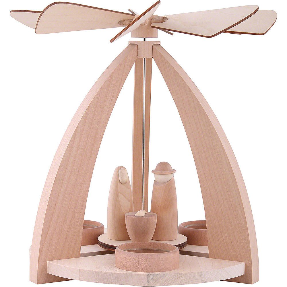 rauta Weihnachtspyramide 1-stöckige Pyramide mit Krippenfiguren (27cm) von Rauta