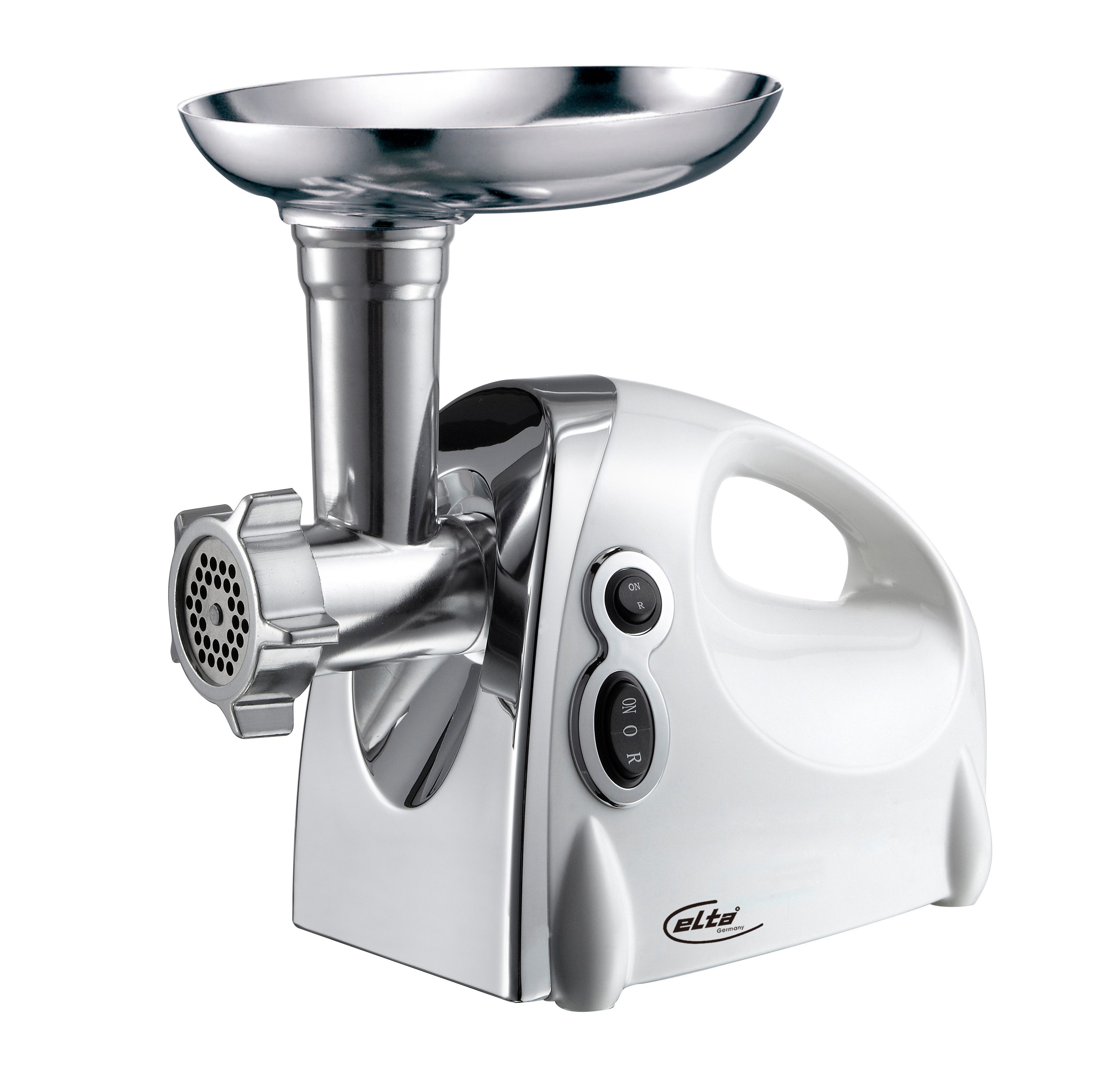 Elta Fleischwolf elektrisch, 1200 W, Mit viel Zubehör und Rückwärtslauf