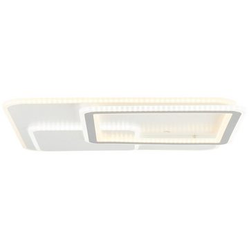 Lightbox Deckenleuchte, Dimmfunktion, LED fest integriert, warmweiß - kaltweiß, LED Deckenlampe, dimmbar, Fernbedienung, CCT, 50 x 50 cm, 6100 lm