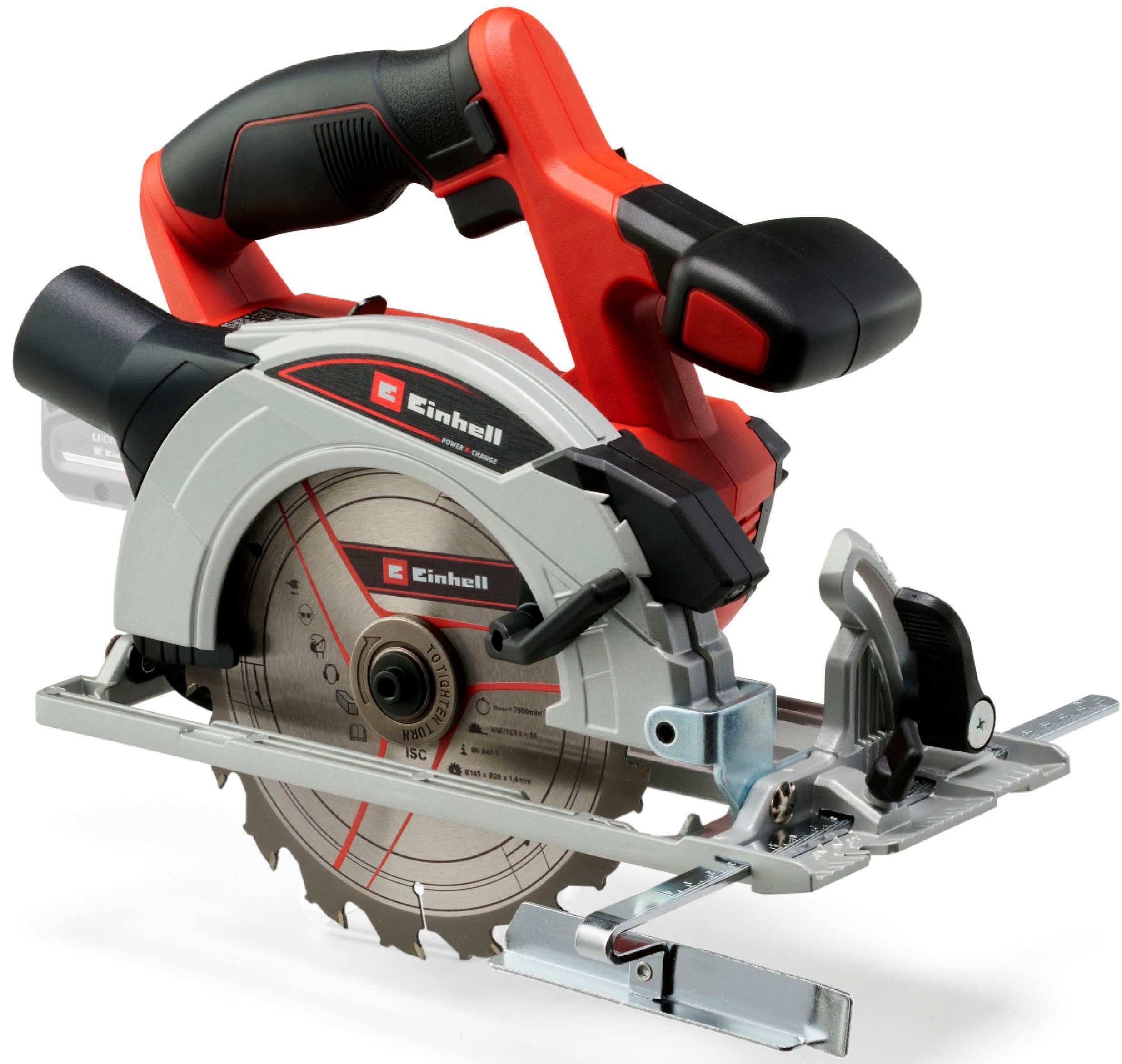 Einhell Akku-Handkreissäge TE-CS 18/165-1 Li - Solo, Power X-Change, ohne Akku und Ladegerät
